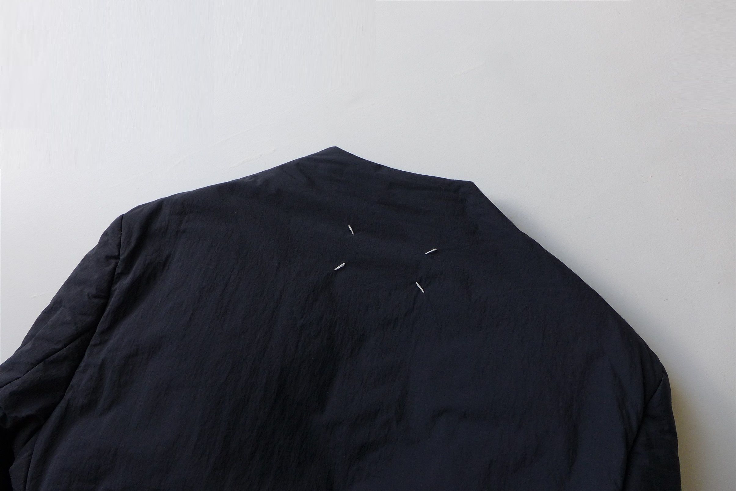 Maison Margiela Margiela Collarless Padded Blazer Jacket - Black Nylon Size US S / EU 44-46 / 1 - 6 Thumbnail