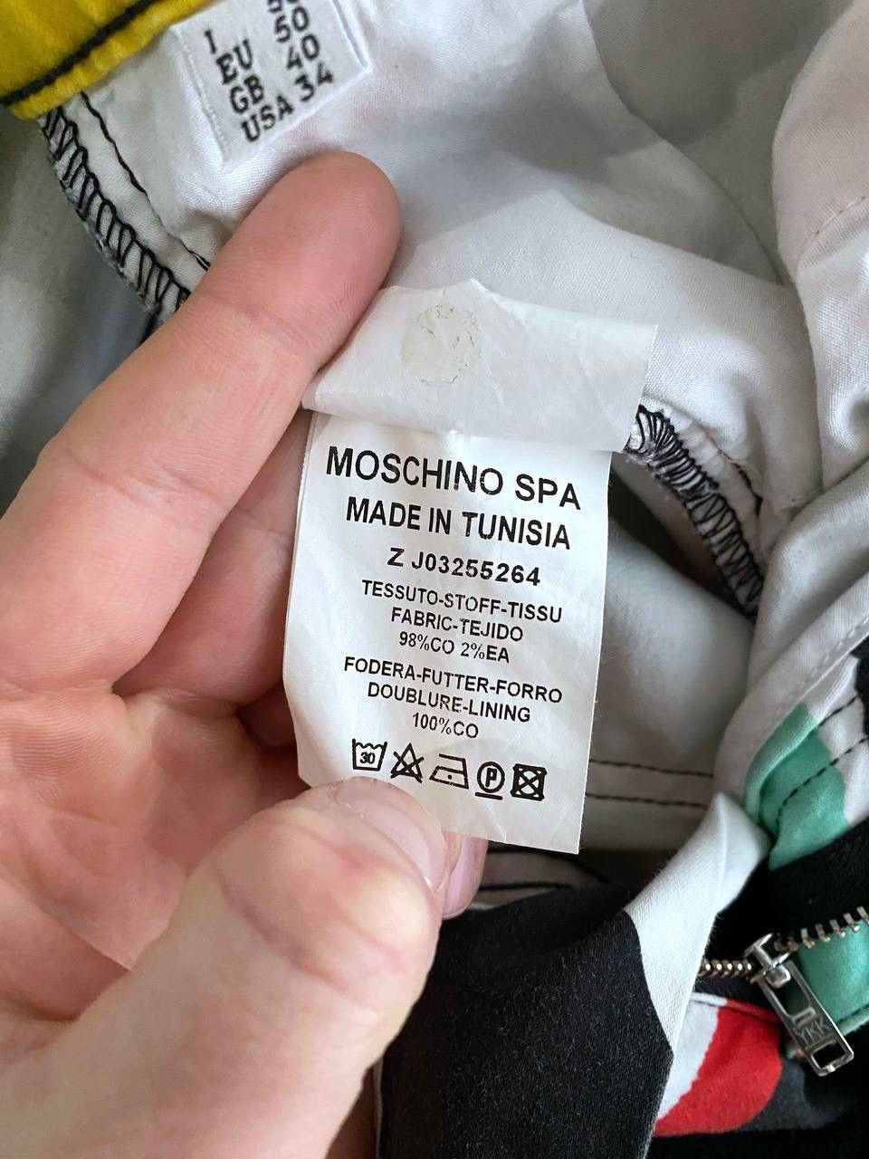 Designer × Moschino RARE MOSCHINO COUTURE Multicolor Print Men's Pant, W34 / L30 Size US 34 / EU 50 - 20 Thumbnail
