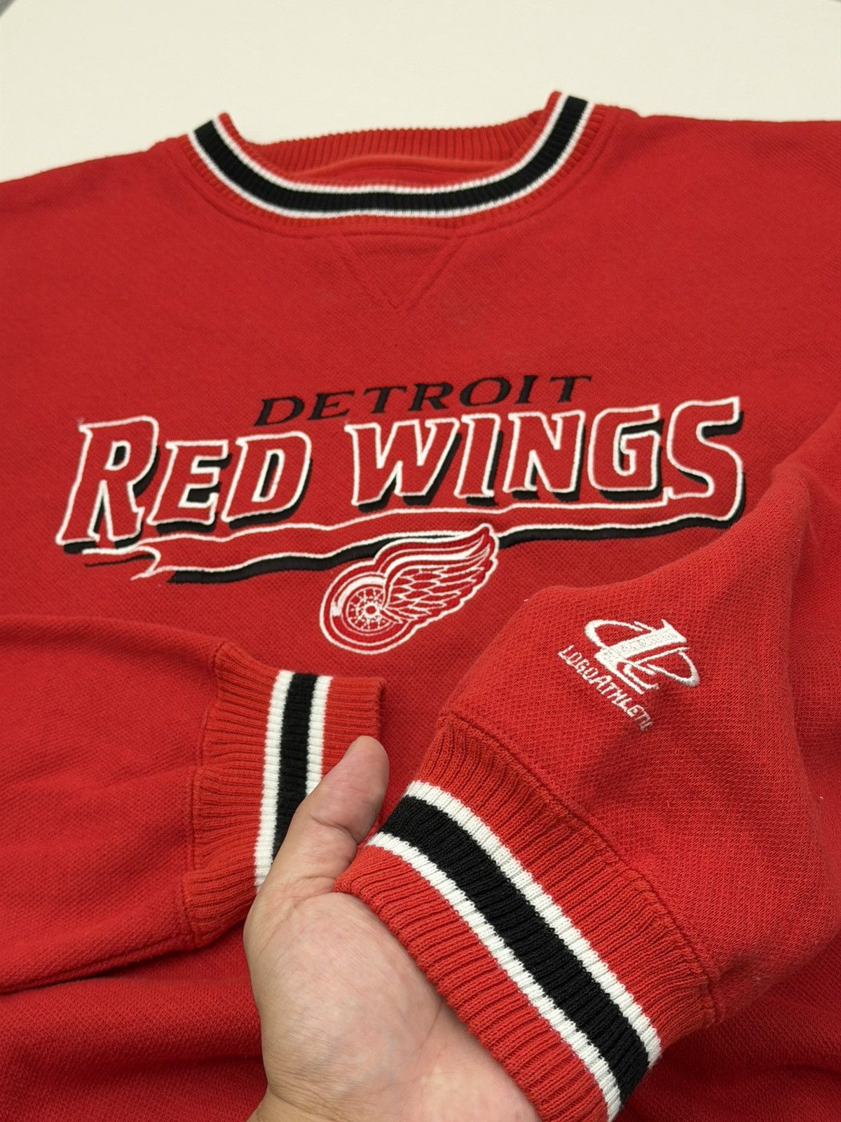 Logo Athletic 90s Detroit Red Wings Logo Athletic Heavyweight Crewneck L Size US L / EU 52-54 / 3 - 5 Thumbnail