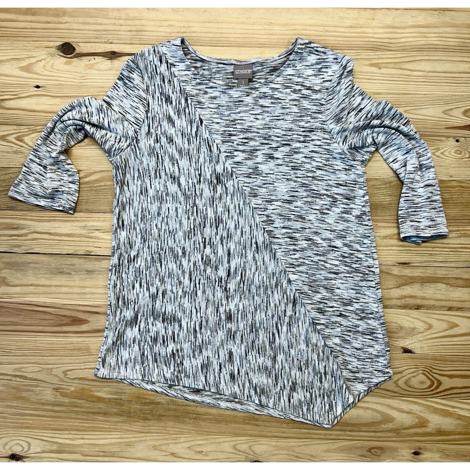 Chicos Chicos Shirt Women's 1 Medium mimi marble spacedye Size M / US 6-8 / IT 42-44 - 4 Thumbnail
