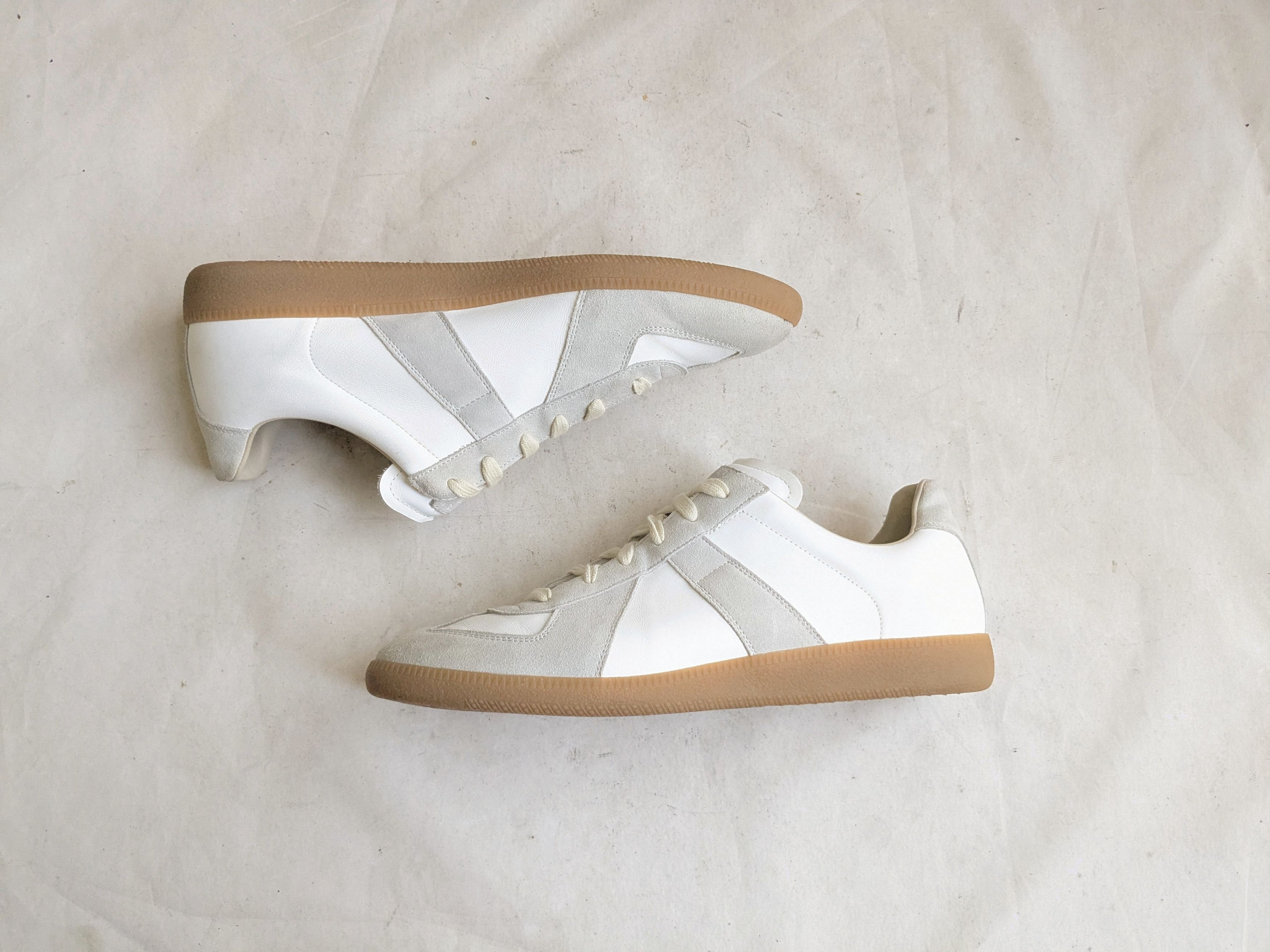 Maison Margiela GAT Replica Sneaker White Gray 14 47 Low Top