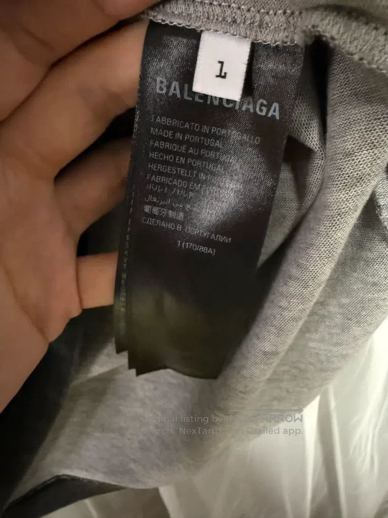 Balenciaga Balenciaga Color Blocked Raglan Big Logo Printed Short Sle Size US S / EU 44-46 / 1 - 7 Thumbnail