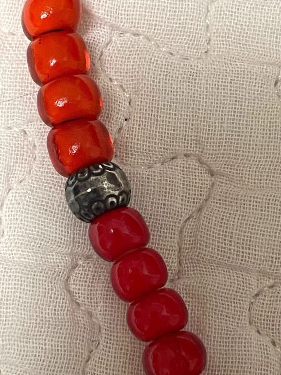 Backbone Backbone 925 Silver Vintage Glass Necklace K11 Size ONE SIZE - 5 Thumbnail