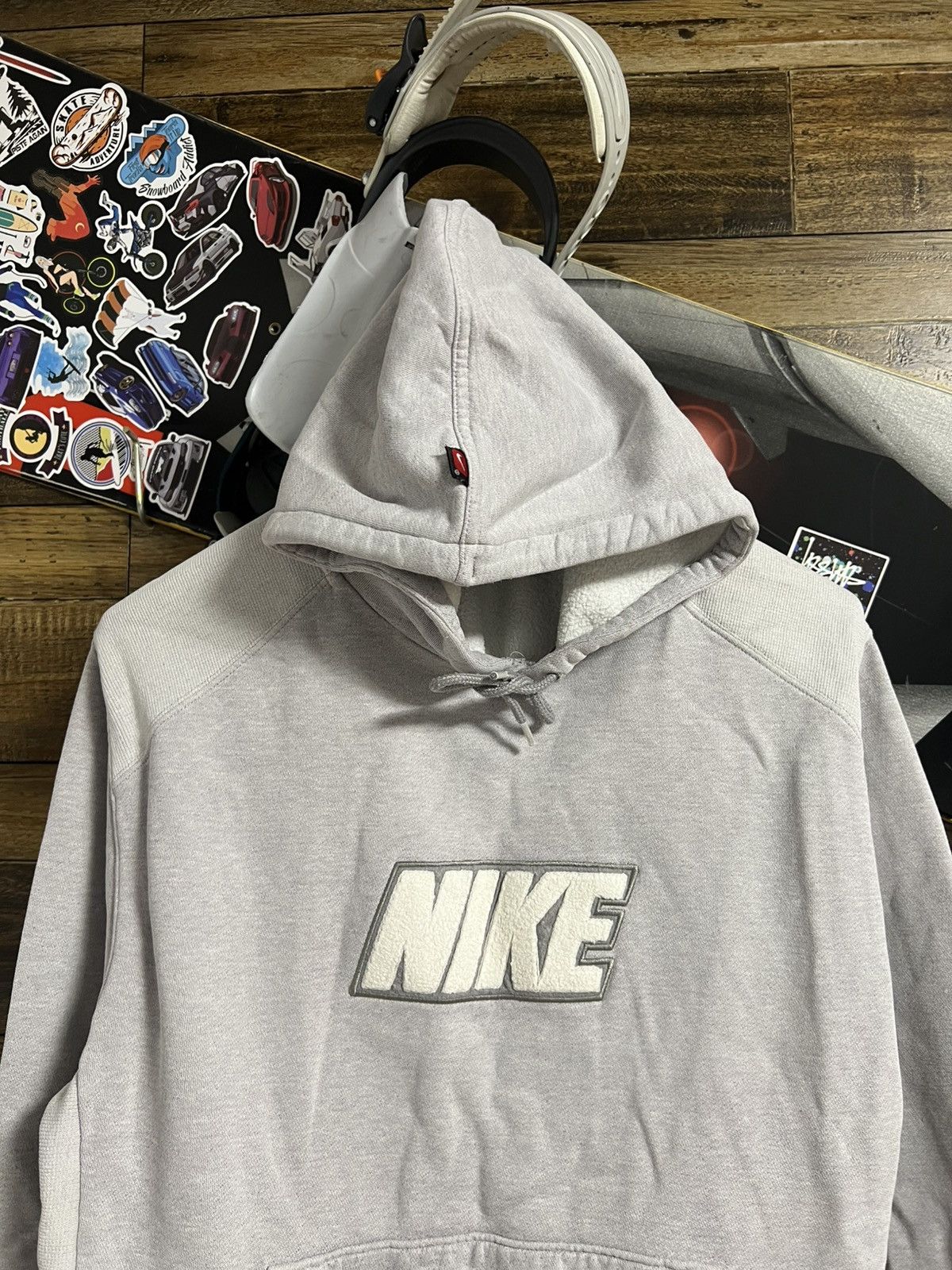 Nike NIKE Big Teddy/Fleece Logo Vintage Hoodie Drill Y2K Size US M / EU 48-50 / 2 - 3 Thumbnail