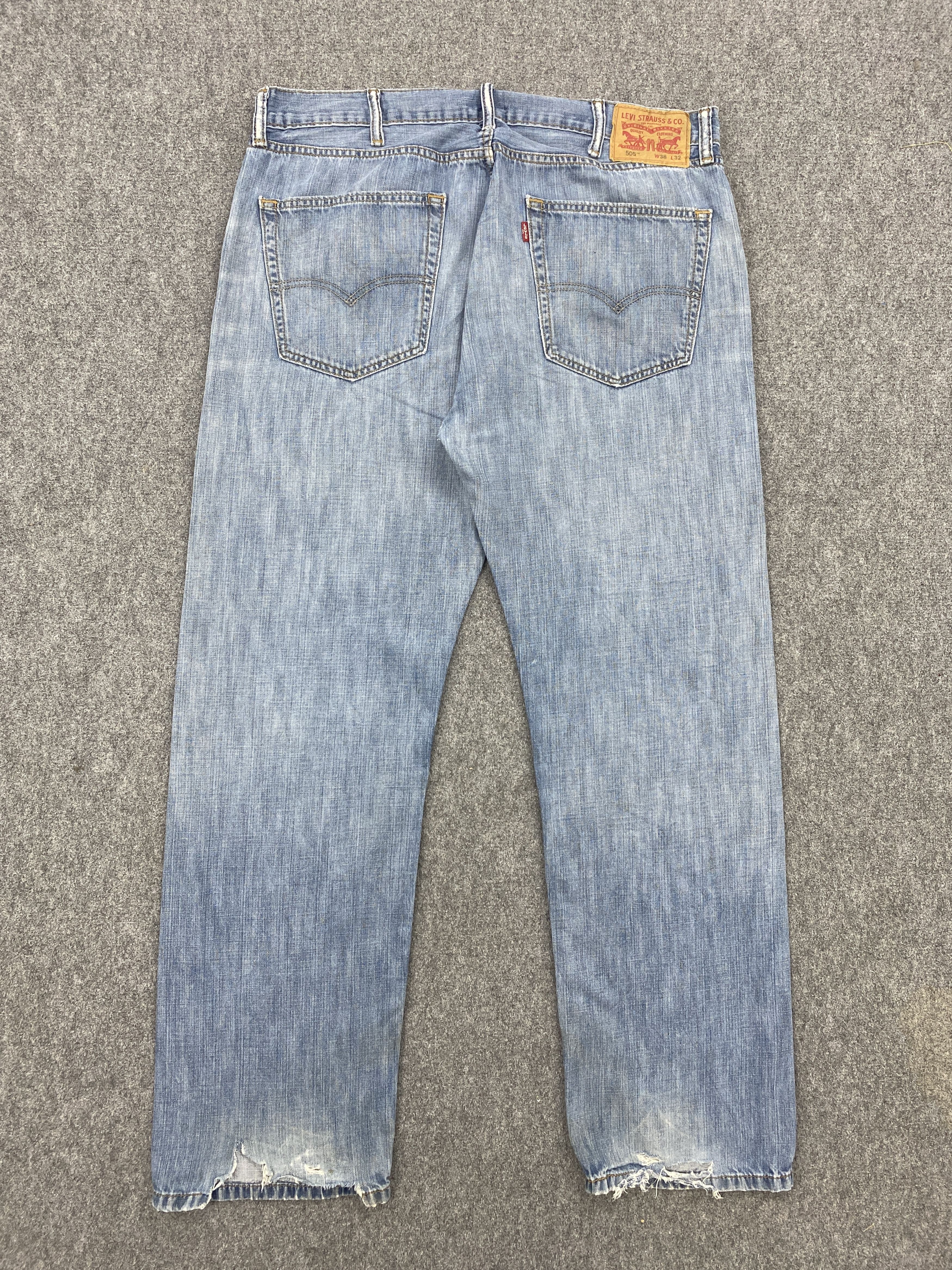Levi's Vintage Levis 505 Faded Denim Pants DP2673 Size US 30 / EU 46 - 4 Thumbnail