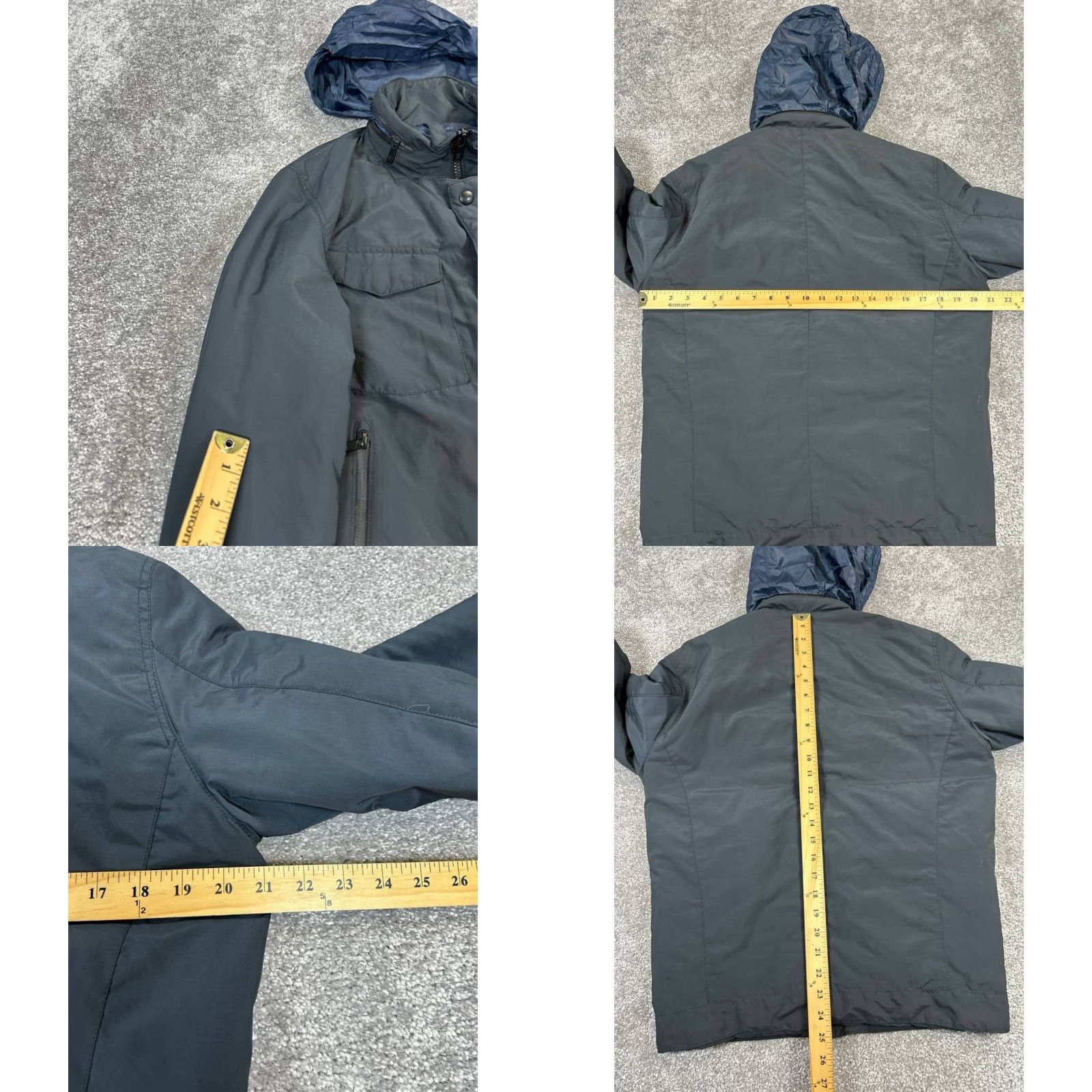 Massimo Dutti Massimo Dutti Jacket Womens Medium Blue Full Zip Size M / US 6-8 / IT 42-44 - 8 Thumbnail
