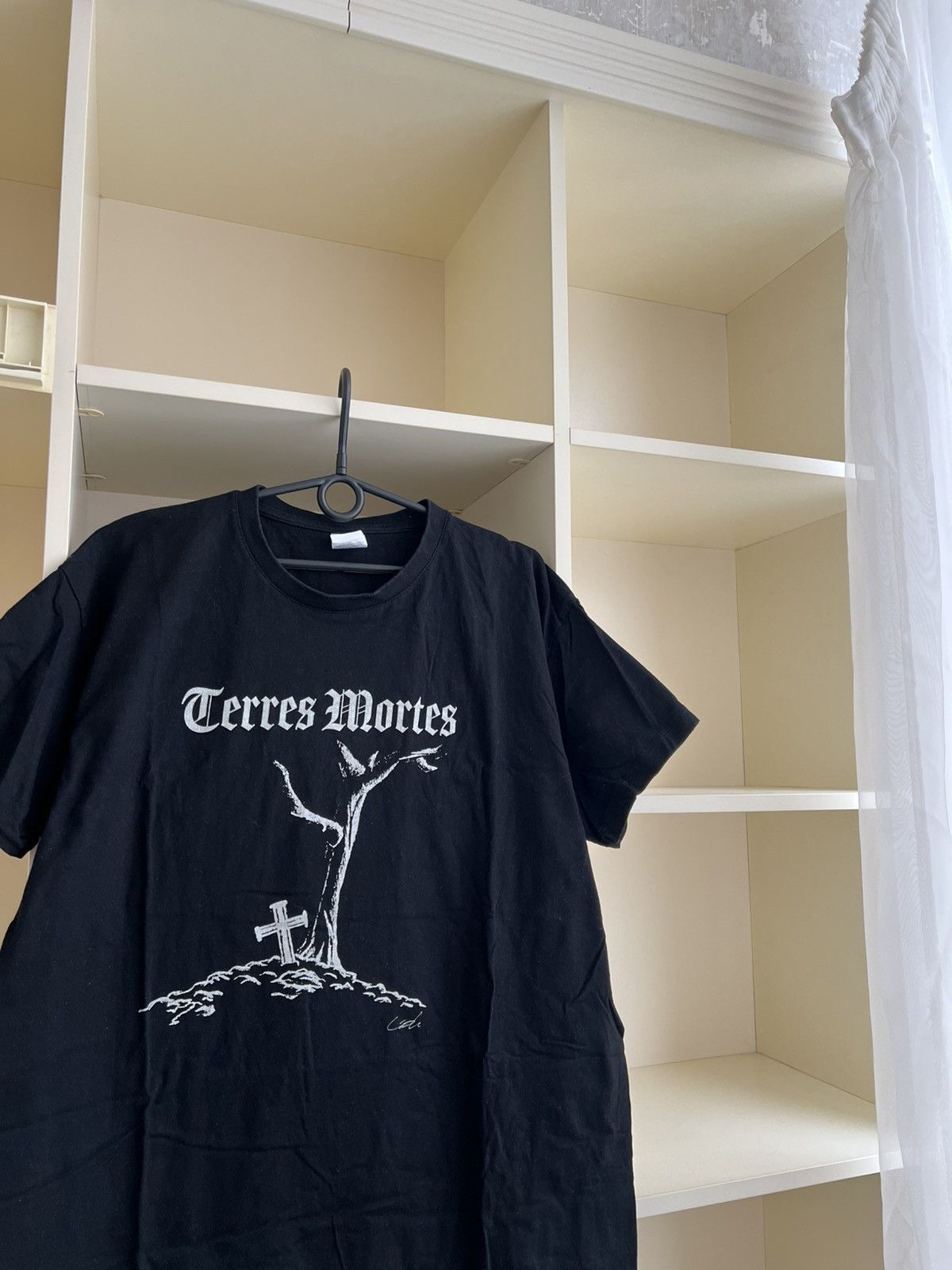 Band Tees Vintage Terres Mortes Black Metal Rock T-Shirt Tee Size L Size US L / EU 52-54 / 3 - 5 Thumbnail