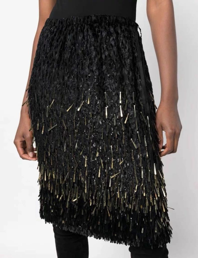 Dries Van Noten dries van noten size:44 Velvet adjustable skirt Size 42" / US 20 - 8 Thumbnail