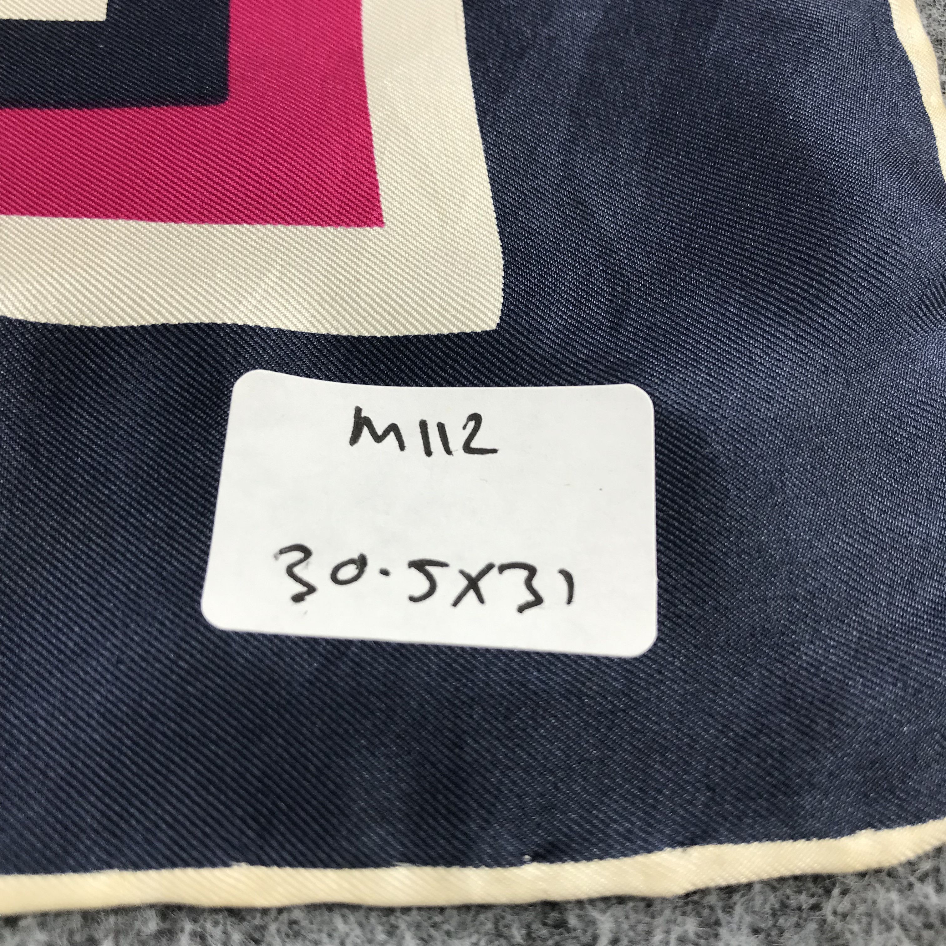 Vintage Vintage Geometrical Design Silk Scarf M112 Size ONE SIZE - 11 Thumbnail