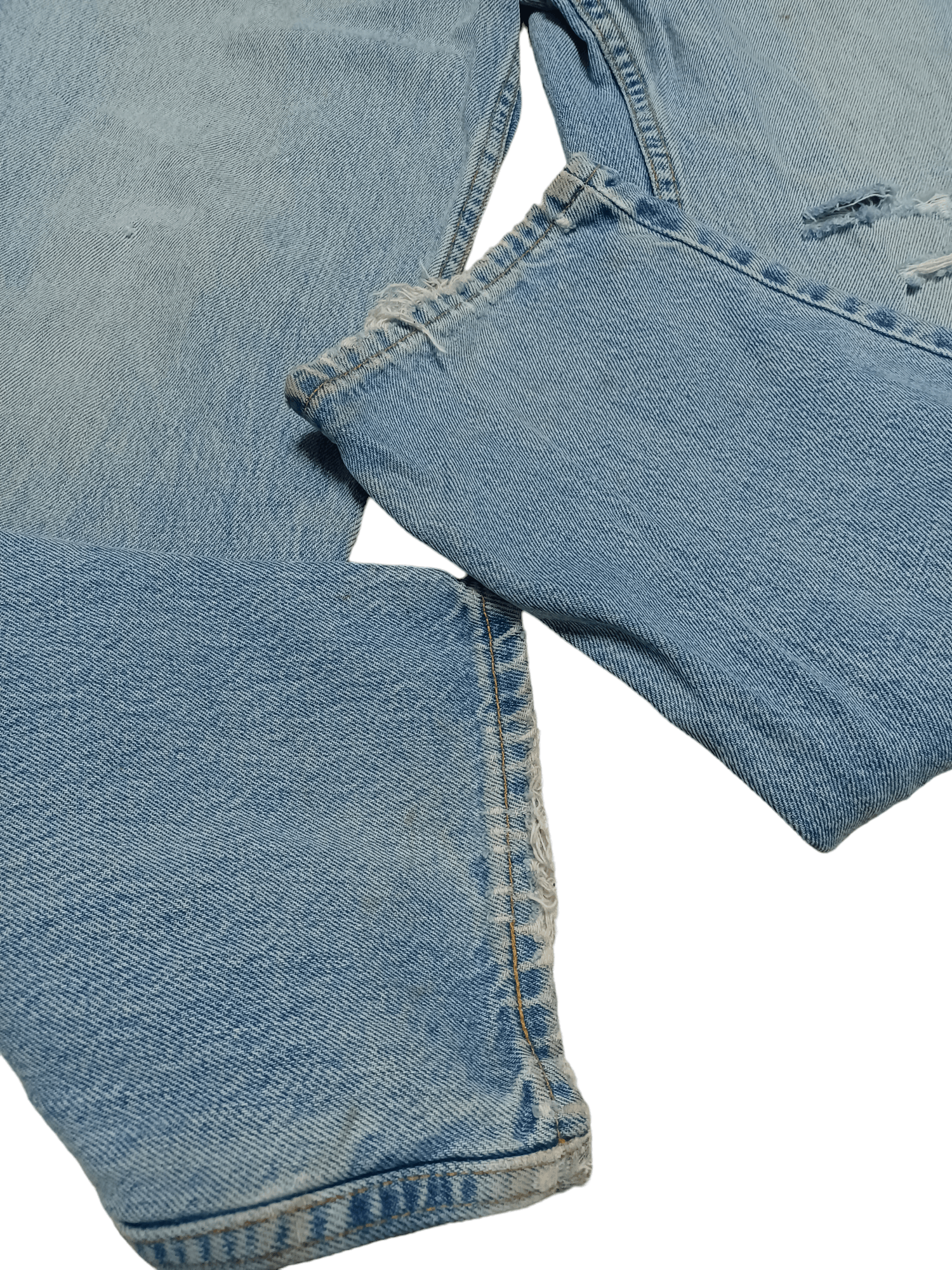 Levi's Vintage Clothing DIRTY DISTRESSED 1991 VINTAGE MADE IN USA 550 LEVIS RELAXED Size US 34 / EU 50 - 3 Thumbnail