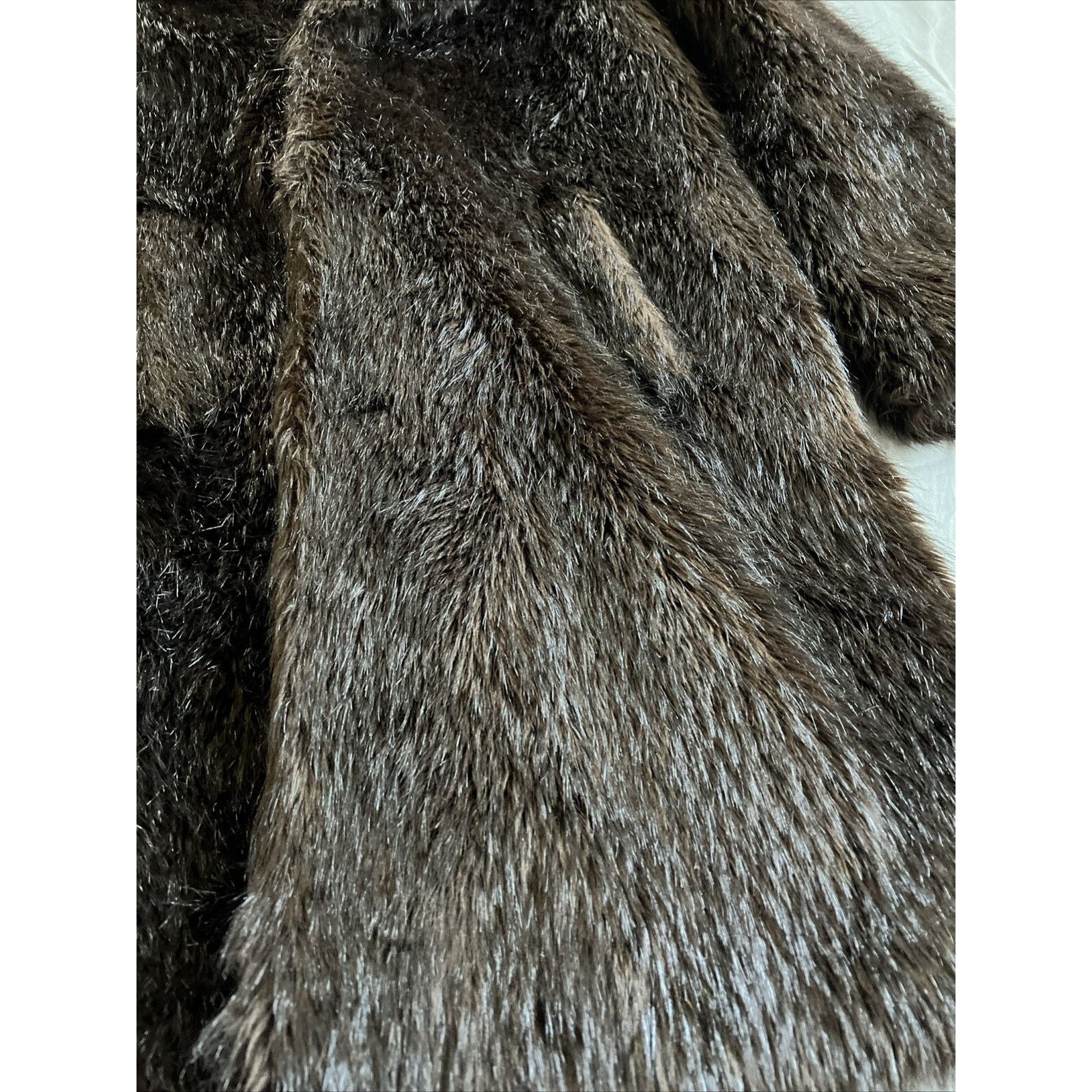 Maison Margiela MAISON MARTIN MARGIELA x H&M Faux Fur Beaver Long Coat Brown Size US S / EU 44-46 / 1 - 2 Thumbnail