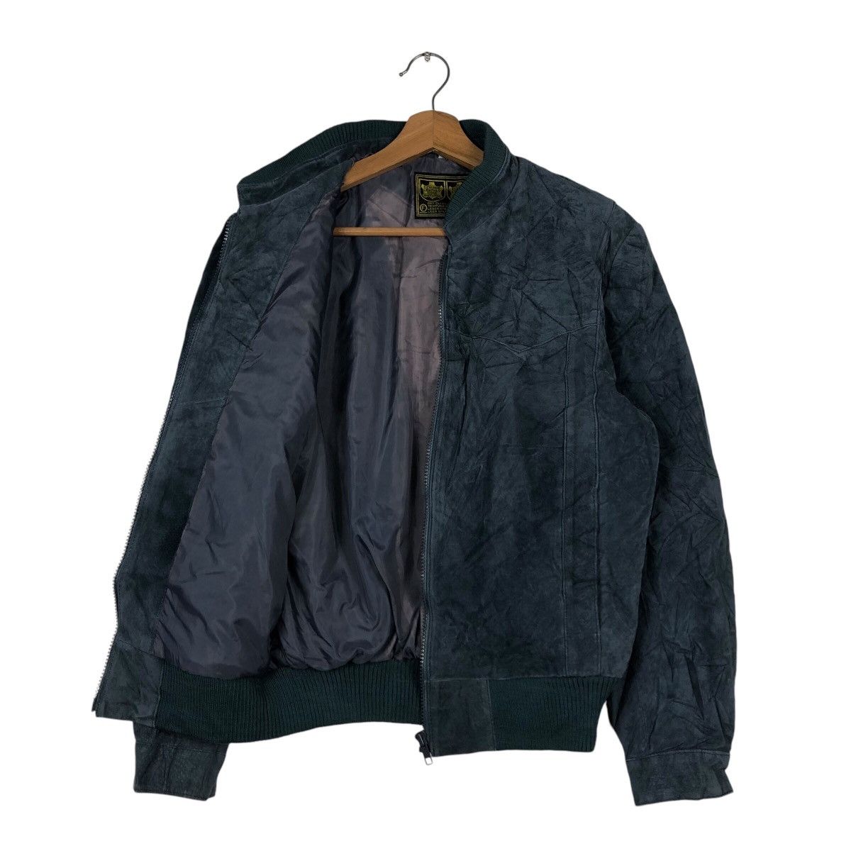 Japanese Brand 📌Vtg Bomber Leather Jacket Genuine Echtes Leder Echt Deer Size US M / EU 48-50 / 2 - 12 Thumbnail