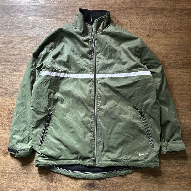 Nike Vintage Nike Moss Green Windbreaker Jacket Size US XL / EU 56 / 4 - 1 Thumbnail