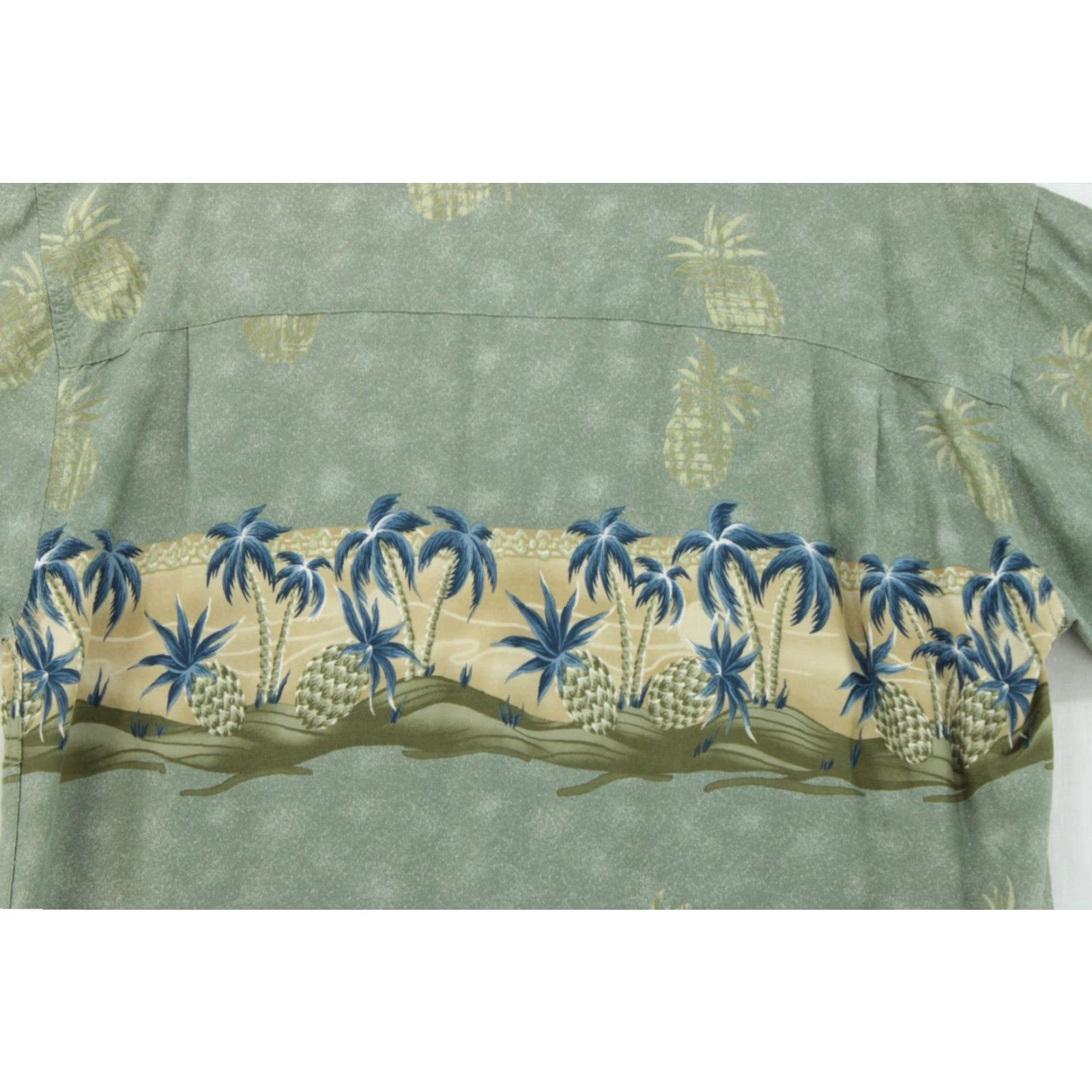 Hilo Hattie VINTAGE Hilo Hattie Shirt Men's Large Green Hawaiian Vacation Pineapple Short Sleeve Shirt Size US L / EU 52-54 / 3 - 4 Thumbnail