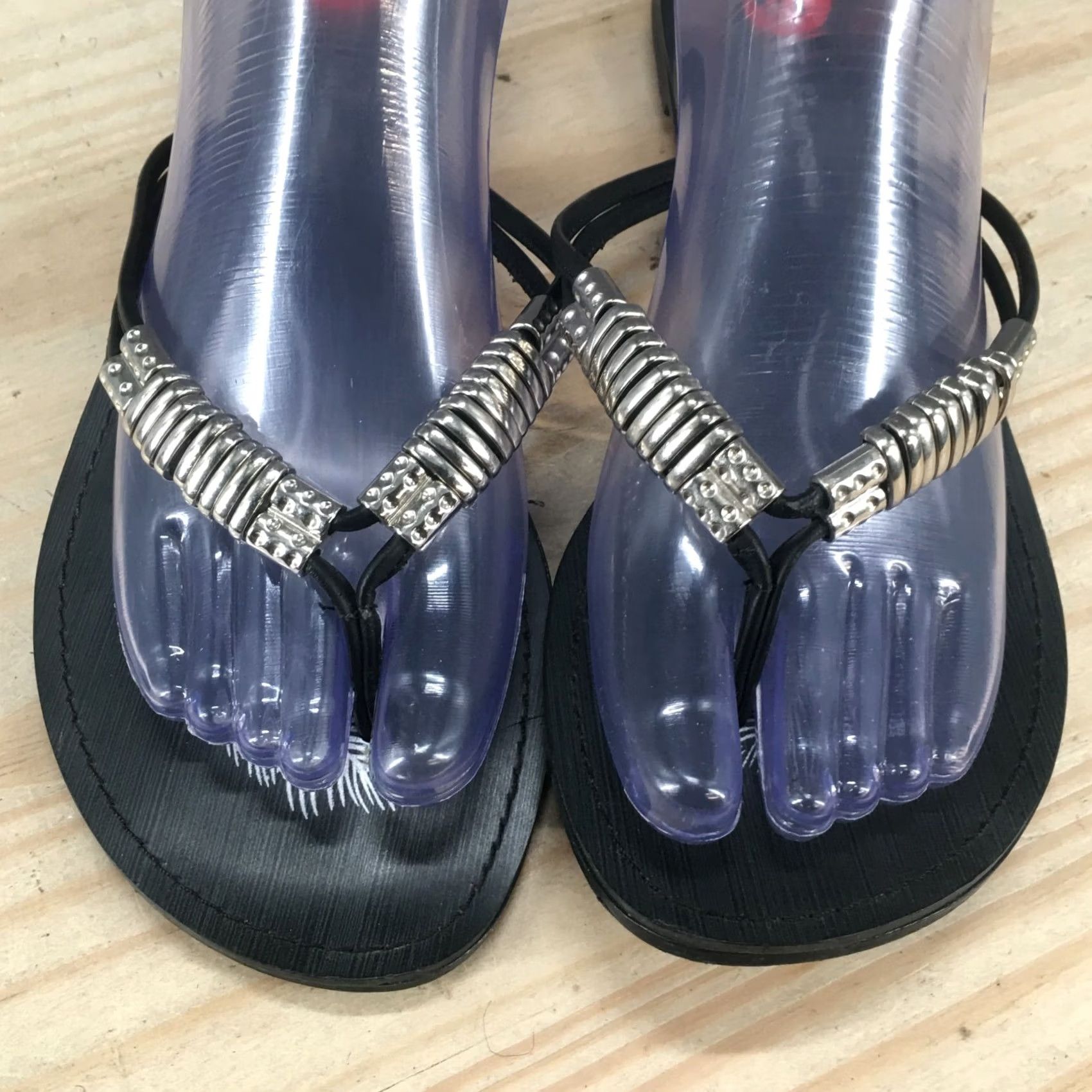 Vintage CL By Laundry Sandal Womens 10 Black Flip Flop Thong Slip On Casual Comfort Mens? Womens Size US 10 / IT 40 - 3 Thumbnail