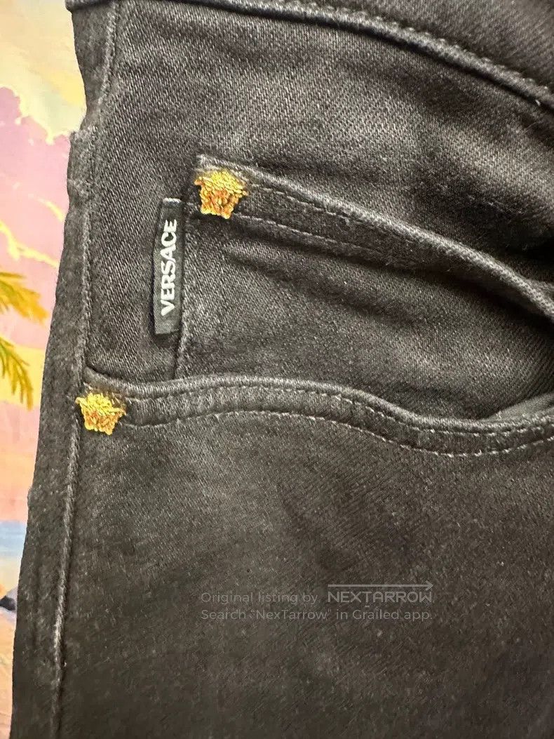 Versace Versace Heavy black jeans Size US 31 - 6 Thumbnail