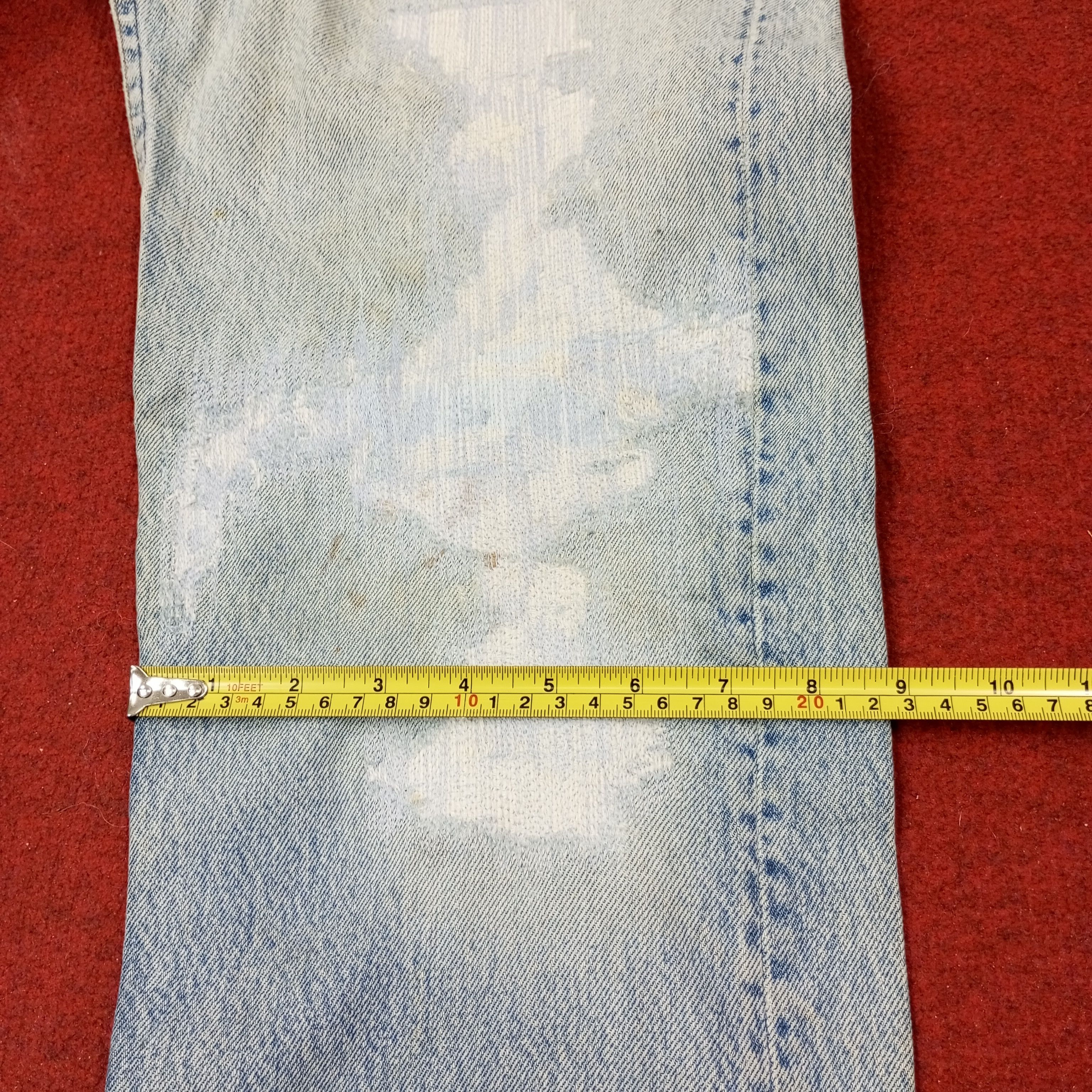 Levi's Levis 501 Made In USA Distressed Jeans c228n23 Size US 30 / EU 46 - 11 Thumbnail