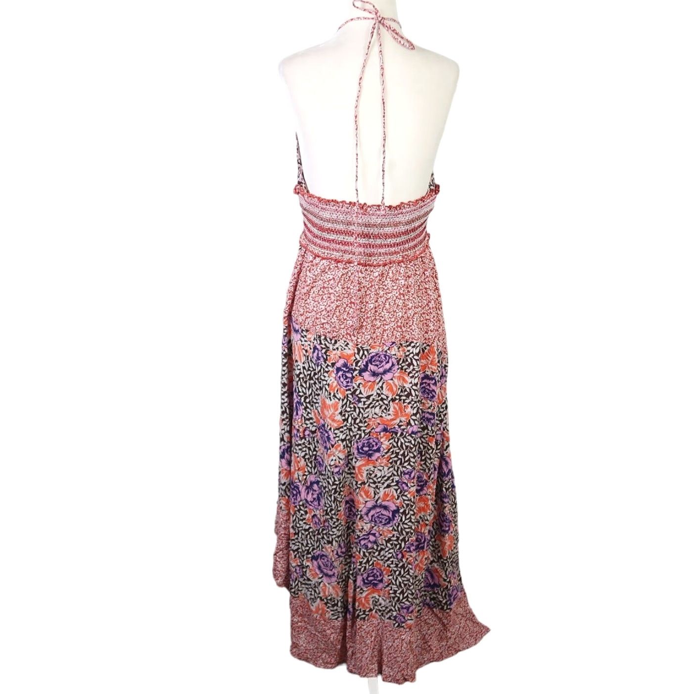Free People Free People Intimately Halter Midi Dress Women's Orange Floral Sleeveless Sundress M Size M / US 6-8 / IT 42-44 - 5 Thumbnail