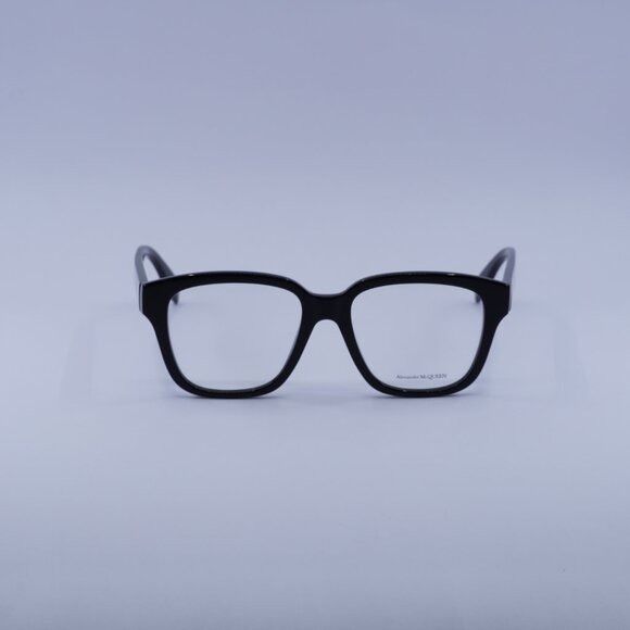 Alexander McQueen AM0333O 002 Eyeglasses Black 52mm Square