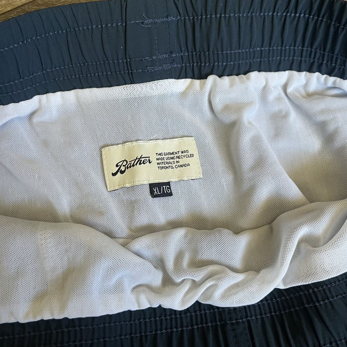 Bather Bather Solid Brine Blue Swim Trunks Board Shorts Size XL Size US 36 / EU 52 - 6 Thumbnail