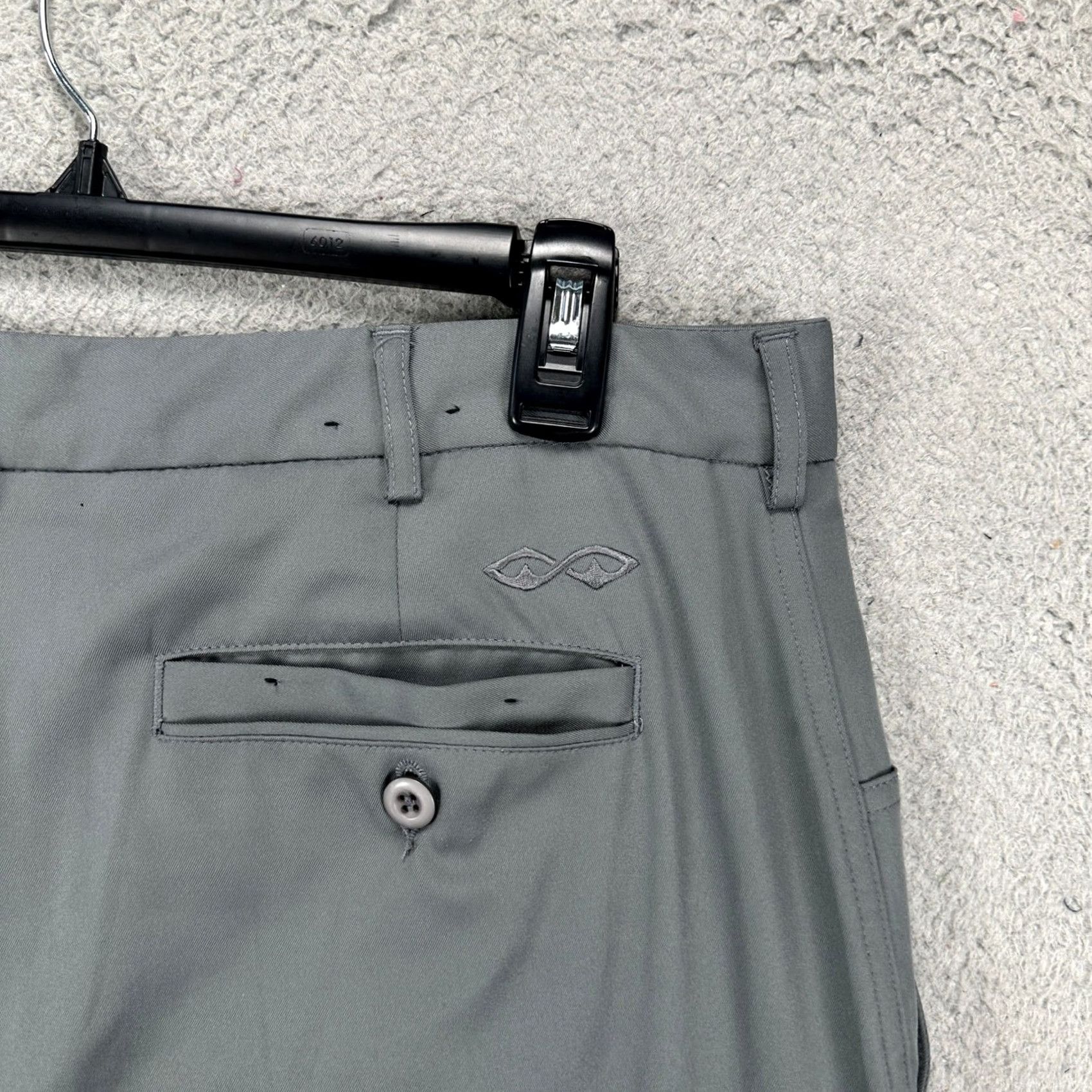 Vintage Snake Eyes Mens Chino Golf Pants 34X32 Gray Flat Front Performance Tech Stretch Pants Men Regular Inseam 32 Size US 34 / EU 50 - 6 Thumbnail