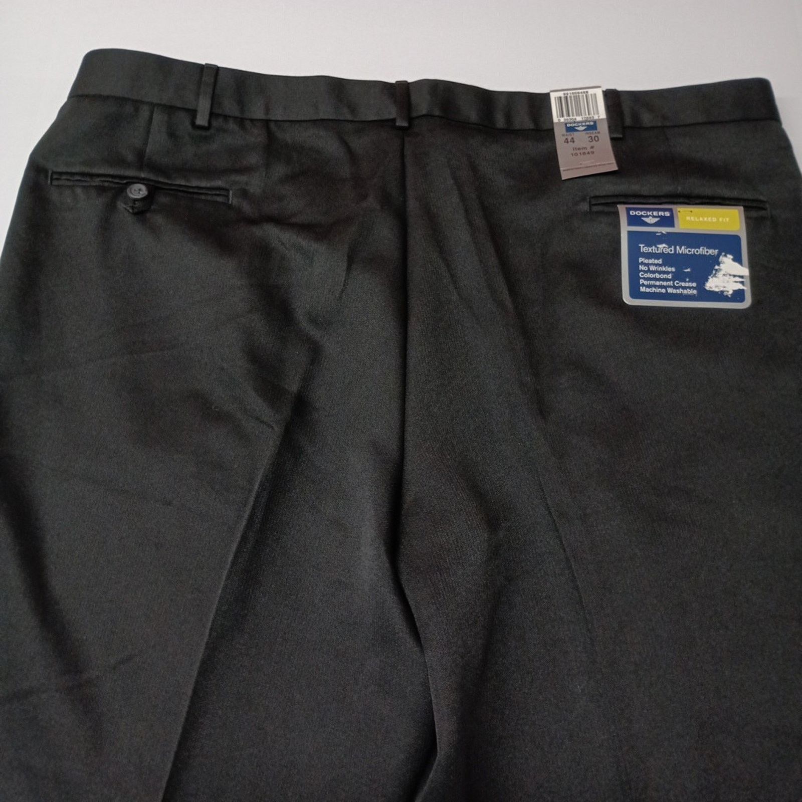Dockers Dockers Textured Microfiber Dress Pants Men’s Size 44x30 Blk Size US 44 / EU 60 - 7 Thumbnail