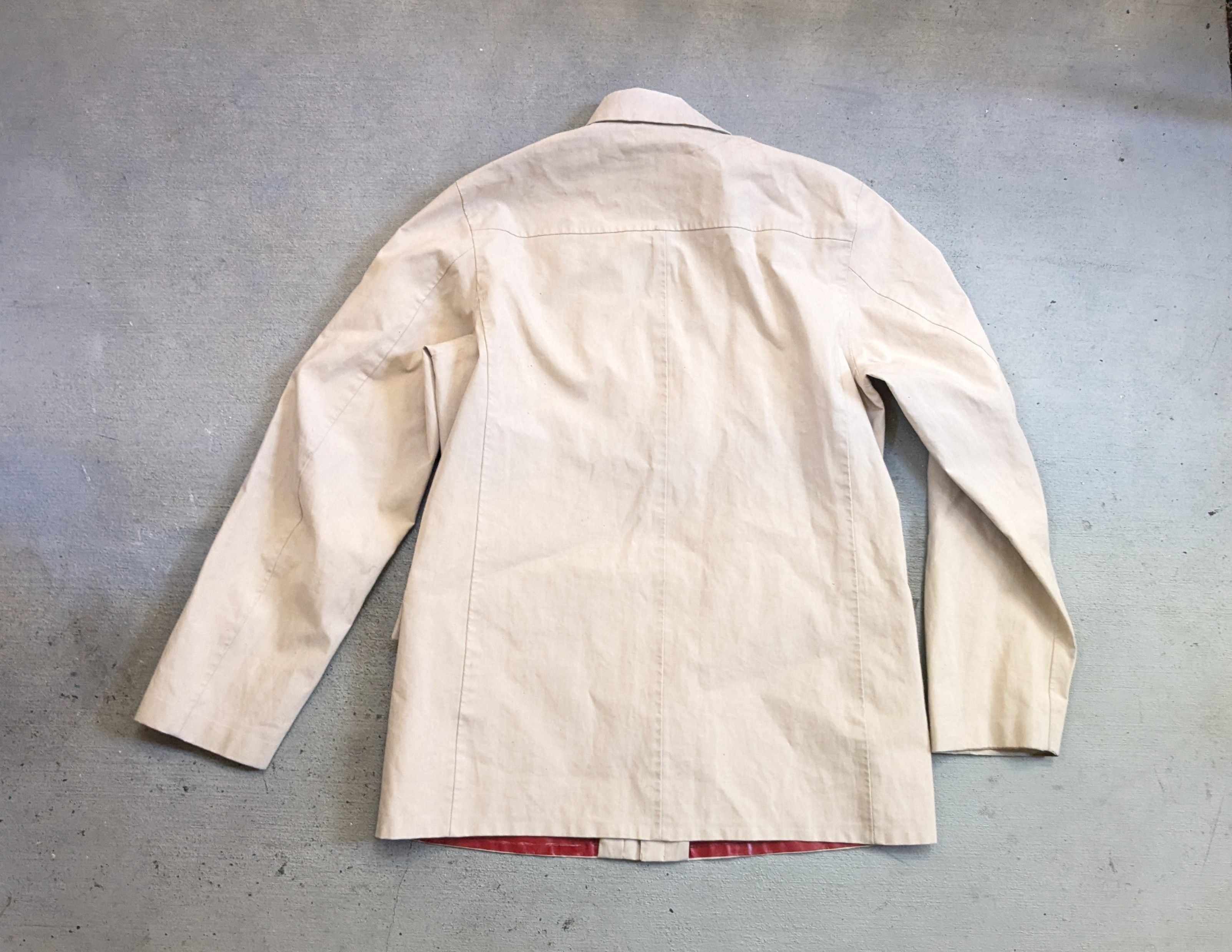 Prada Prada Jacket Beige Medium Cotton Bomber Zip Up Coat Size US M / EU 48-50 / 2 - 14 Thumbnail