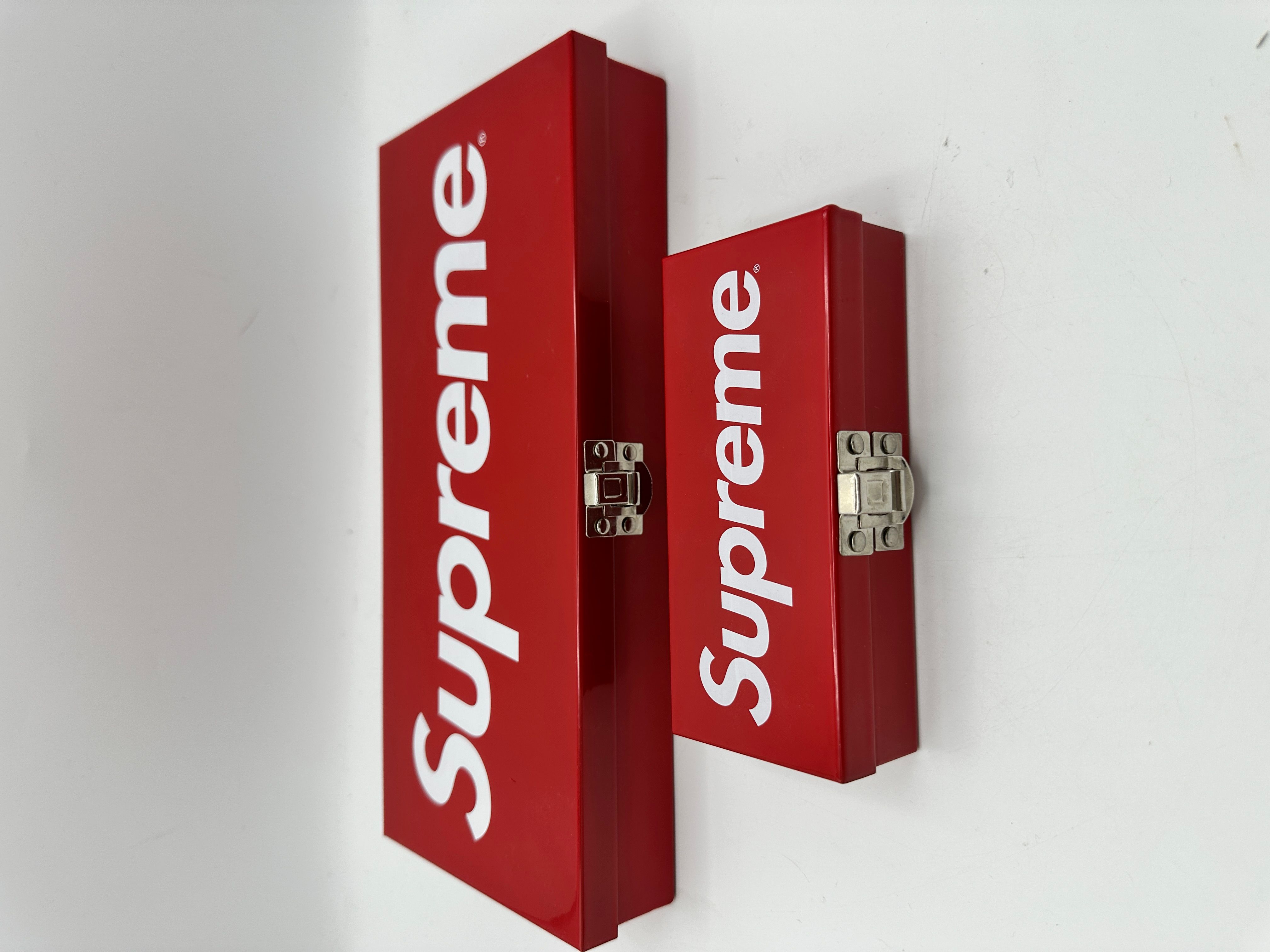 Supreme Supreme Metal Storage Box Large and Small Bundle