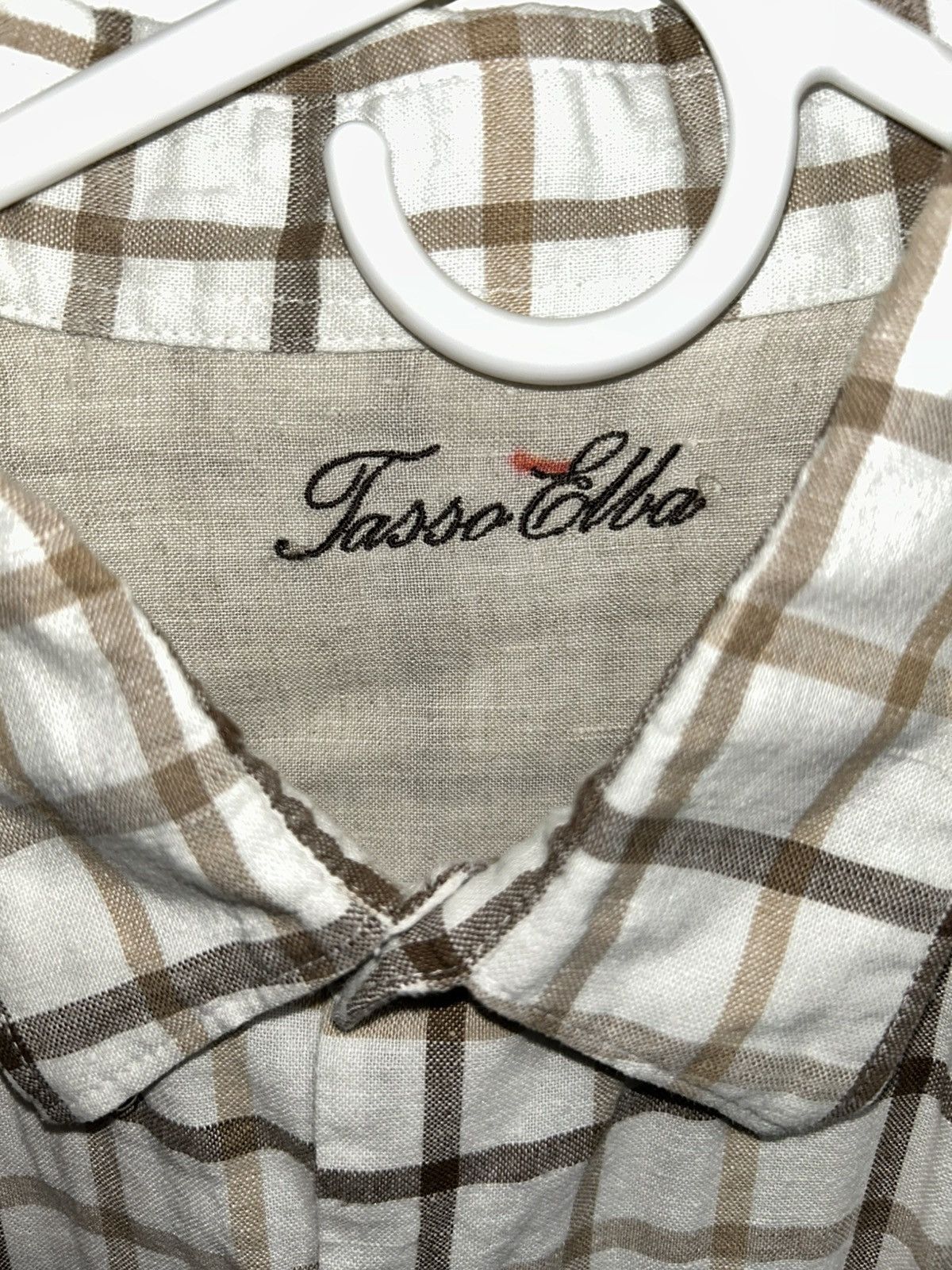 Tasso Elba Tasso Elba Button-Up, White/Beige Size US L / EU 52-54 / 3 - 4 Thumbnail