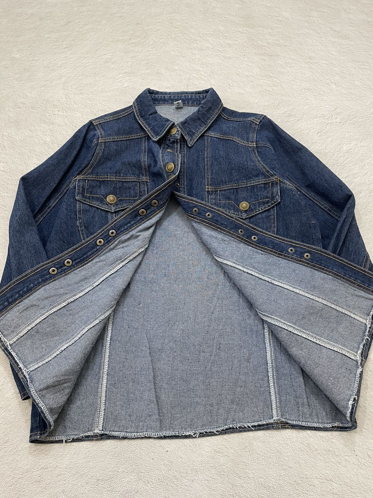 Japanese Brand 2000s Jacket Denim Archive Napoleon Officer Denim Jacket Size US L / EU 52-54 / 3 - 6 Thumbnail
