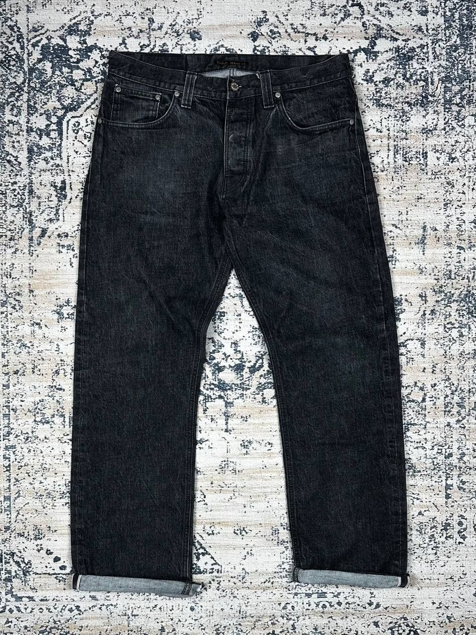 Nudie Jeans Japanese Raw Denim Selvedge Grey Jeans