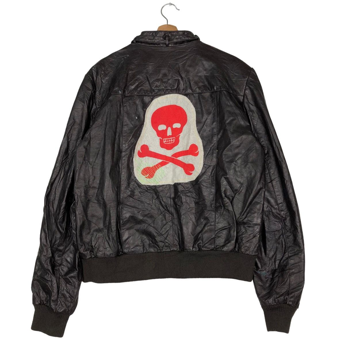 Japanese Brand 🔥RIOT RIOT VINTAGE BOMBER JACKET SOFT LEATHER ISSEY MIYAKE Size US M / EU 48-50 / 2 - 1 Thumbnail