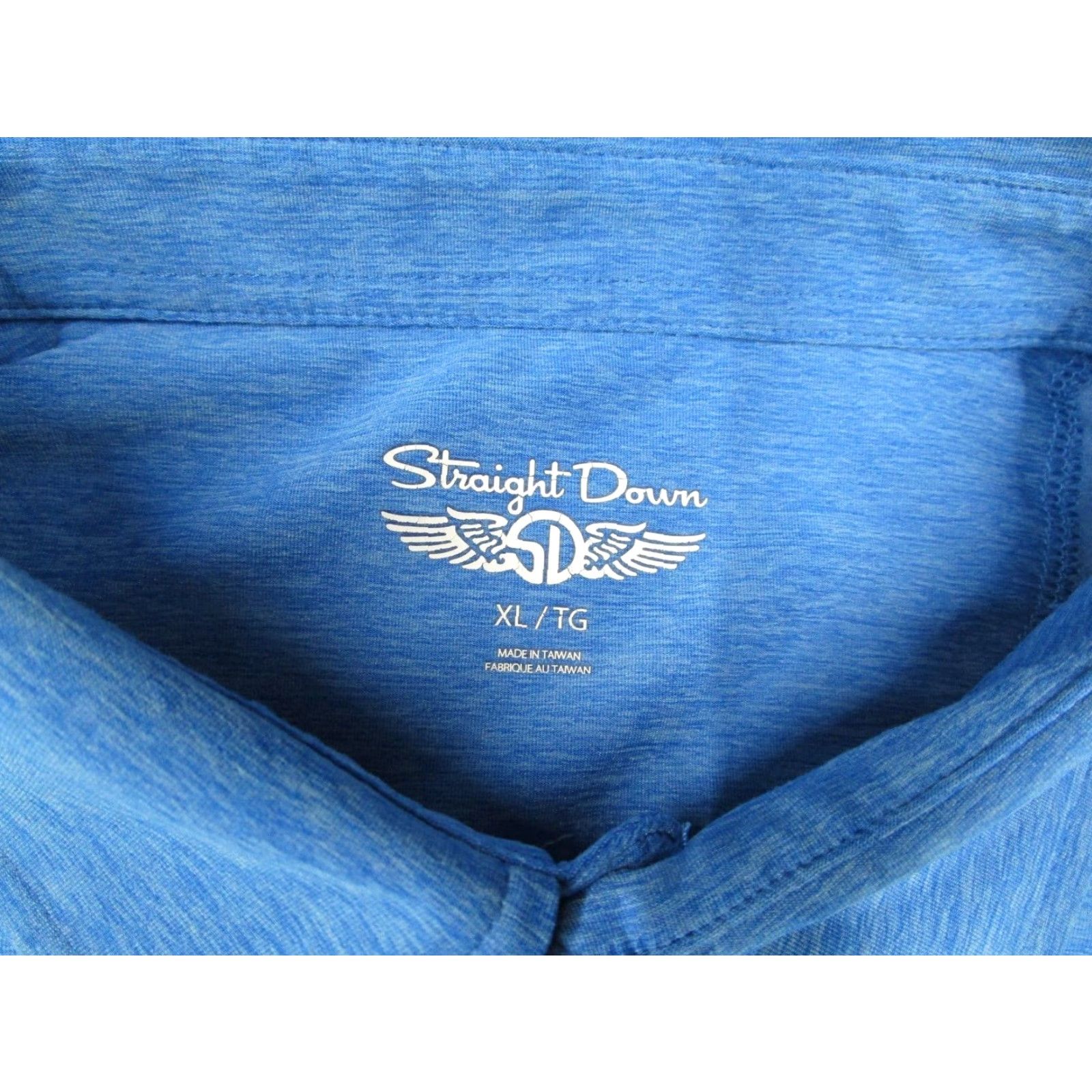 Vintage VINTAGE Straight Down Shirt Mens Extra Large Blue Polo Travel Virginia Country Club Golf Size US XL / EU 56 / 4 - 2 Thumbnail