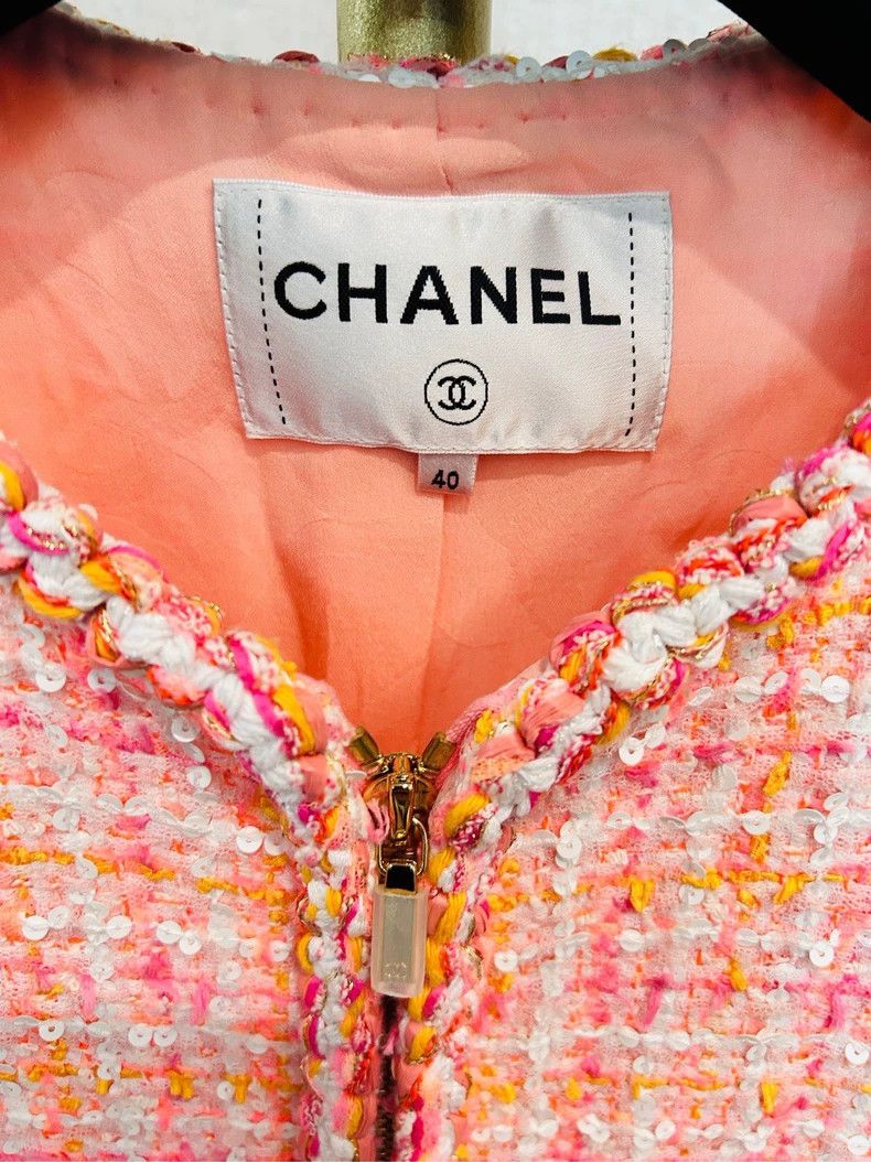 Chanel Chanel Cruise series sequin woven jacket Size S / US 4 / IT 40 - 2 Thumbnail