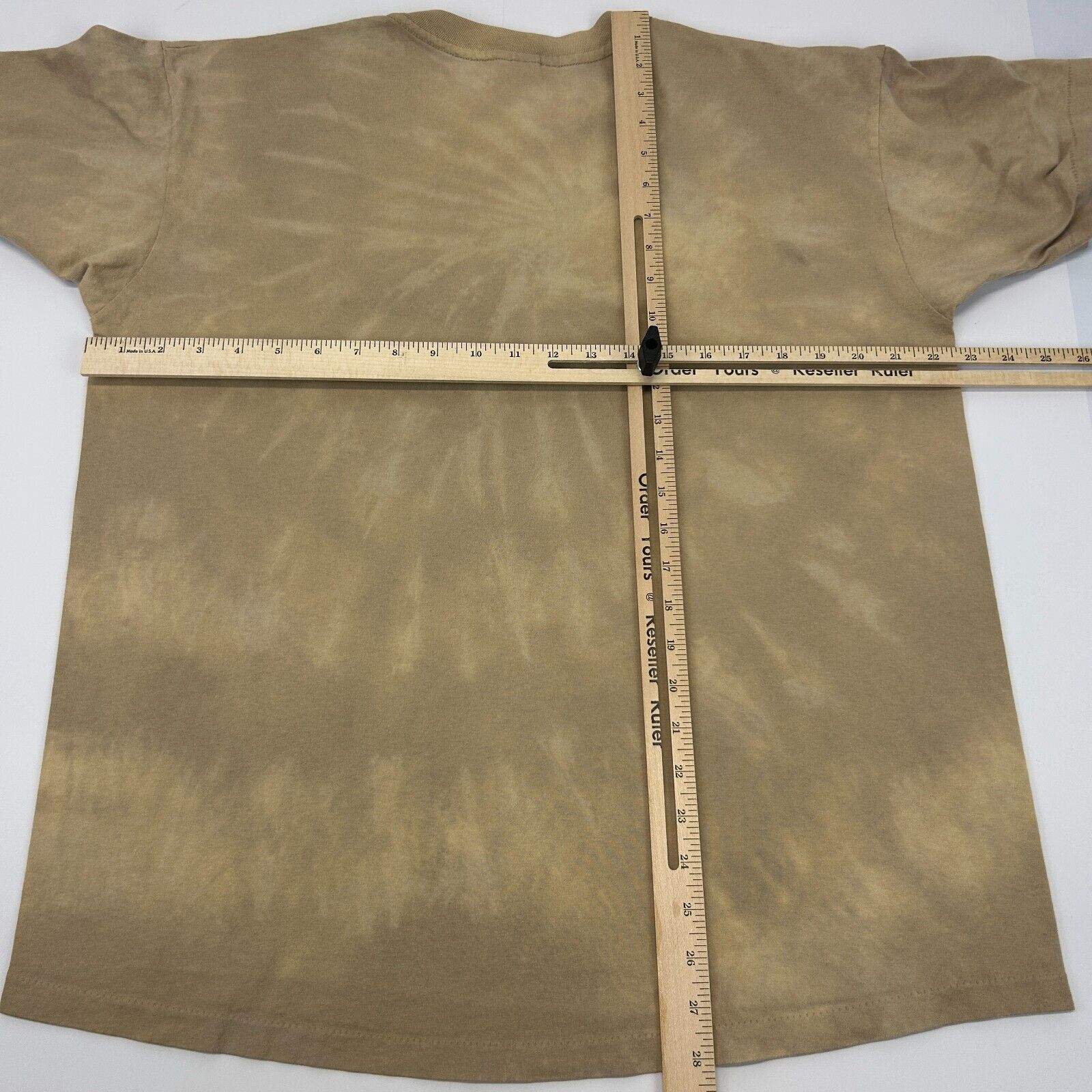 Anvil Vintage 90s New York City T Shirt NYC Tie Dye Beige X-Large Size US XL / EU 56 / 4 - 6 Thumbnail