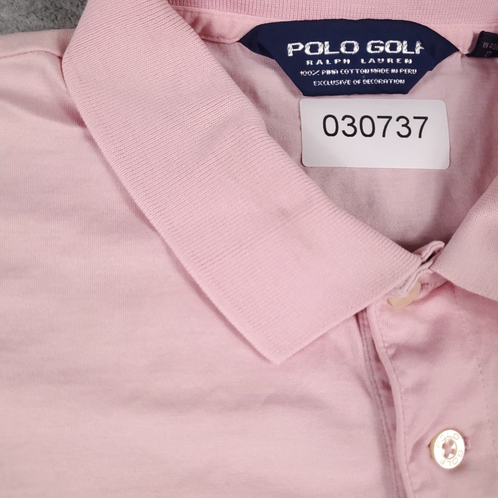 Ralph Lauren VINTAGE Ralph Lauren Polo Shirt Mens Large Pink Pony Short Sleeve Shirt Adult Large Pink Polo Size US L / EU 52-54 / 3 - 5 Thumbnail