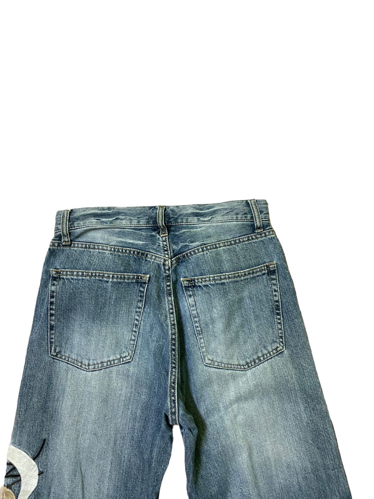 Japanese Brand × Vintage VINTAGE JAPAN DEVILS EMBROIDERED RARE DENIM JEANS Size US 27 - 10 Thumbnail