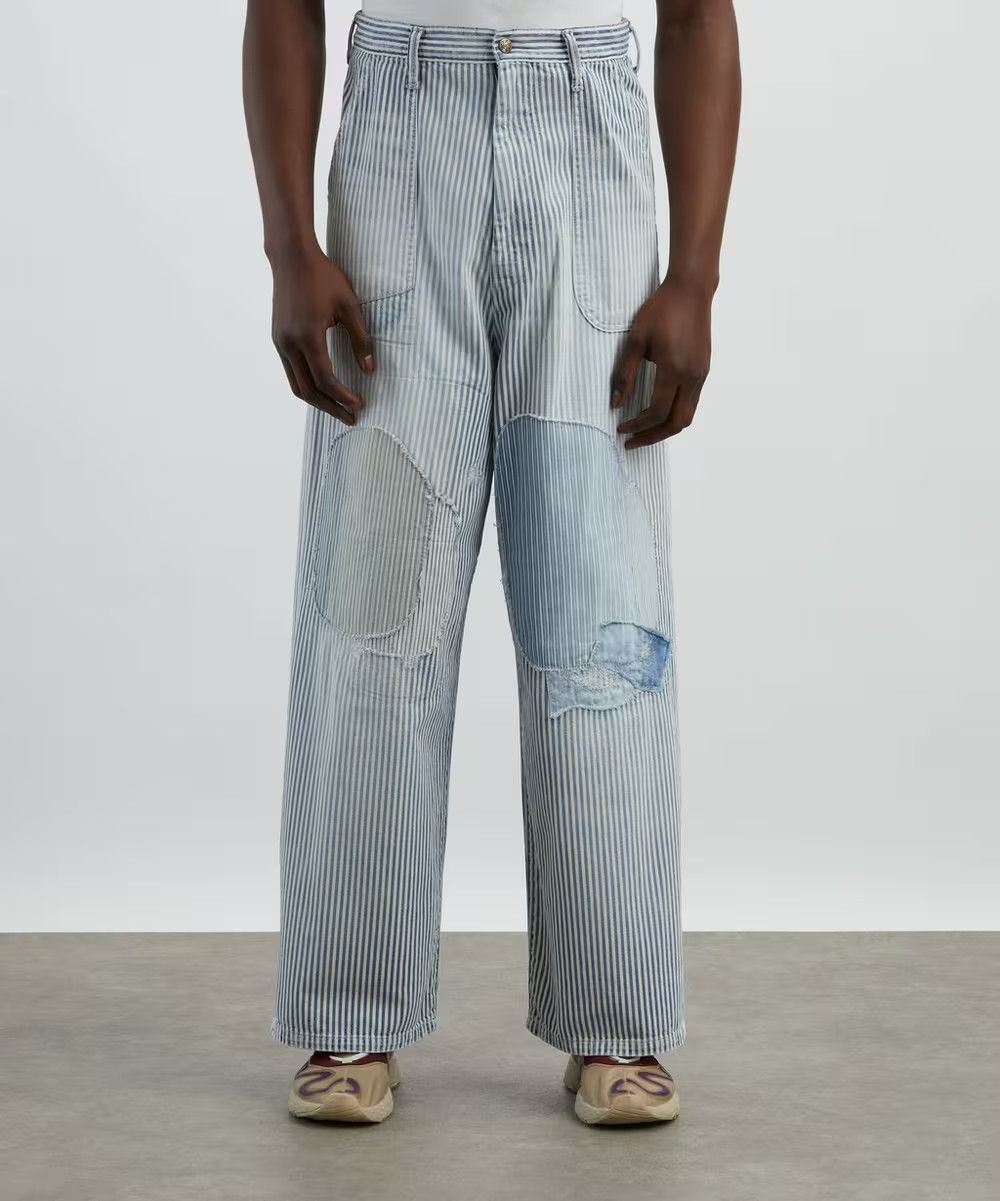 Kapital Kountry 10oz HICKOREE Stripe Painter PORT Baggy Pants Size US 32 / EU 48 - 11 Thumbnail