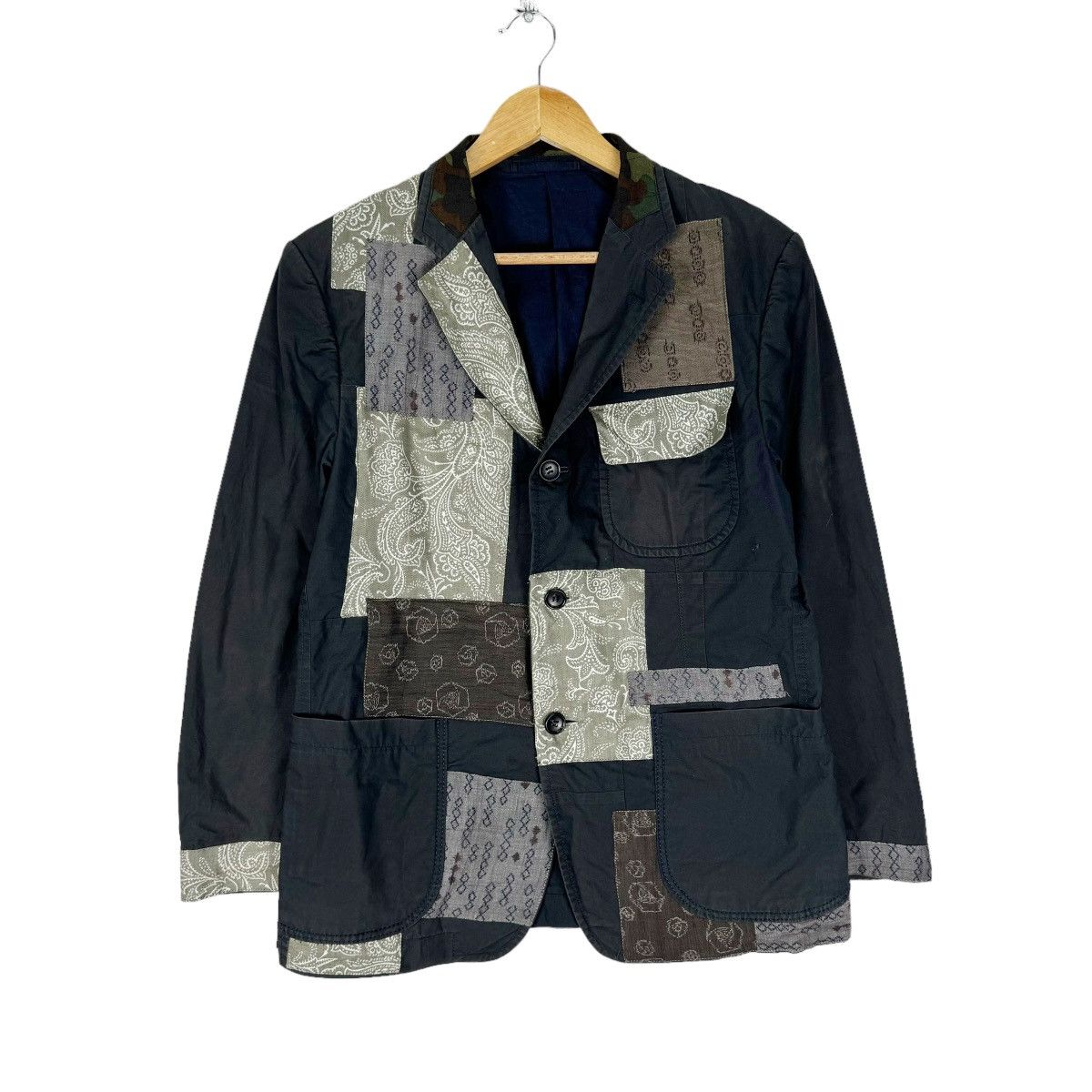 CDG by Comme des Garcons 🌟CDG HOMME FW2009 PATCHWORK BLAZER LIKE JUNYA WATANABE Size US M / EU 48-50 / 2 - 4 Thumbnail