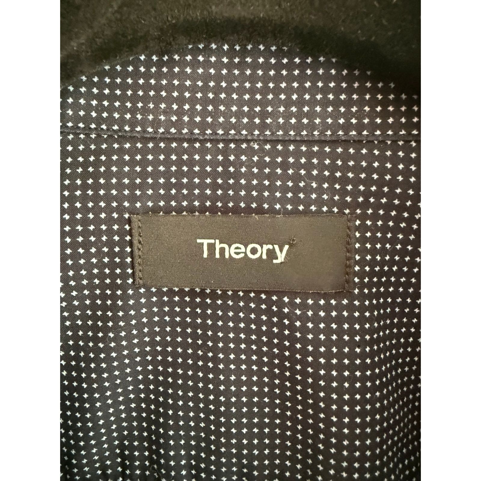 Theory Theory Men’s Button Down Shirt Black White Micro Dot Sze Med Size US M / EU 48-50 / 2 - 2 Thumbnail
