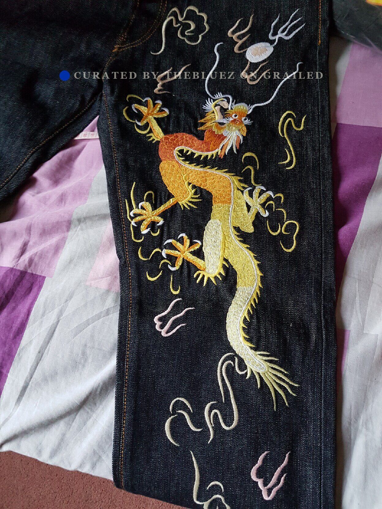 Evisu EVISU Dragon Embroidery Raw Denim 30 Size US 30 / EU 46 - 1 Thumbnail