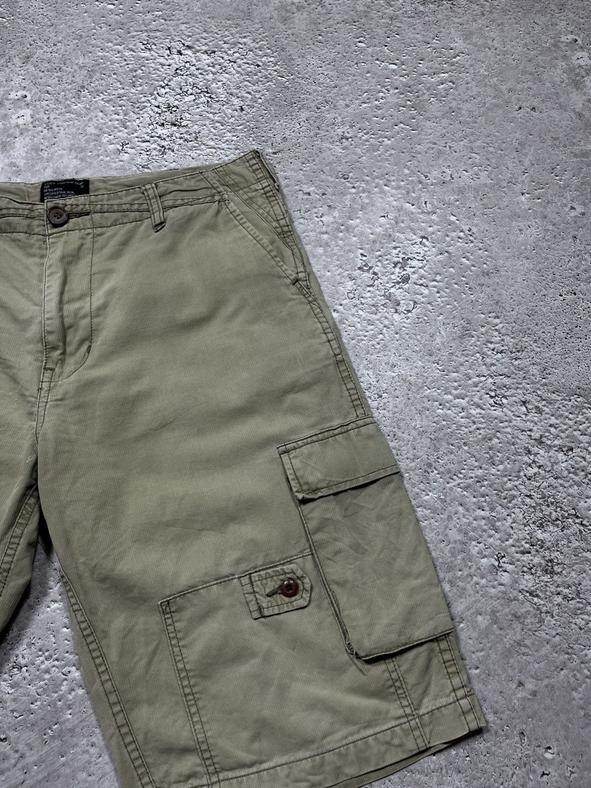 Stussy × Vintage Vintage Stussy Cargo Shorts 32 Olive Green Utility Skater Size US 32 / EU 48 - 6 Thumbnail