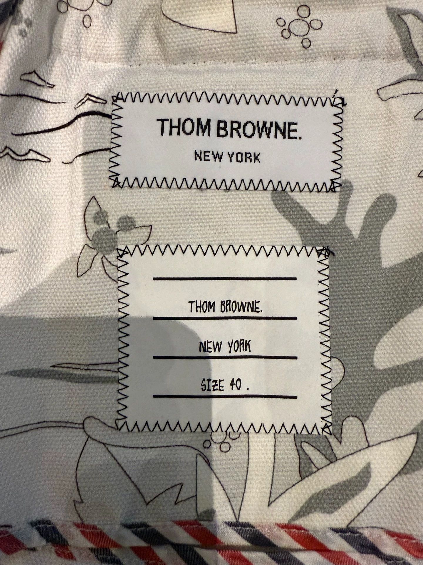 Thom Browne Thom Browne Women's Runway Double Sleeve Logo White Blazer Size S / US 4 / IT 40 - 4 Thumbnail