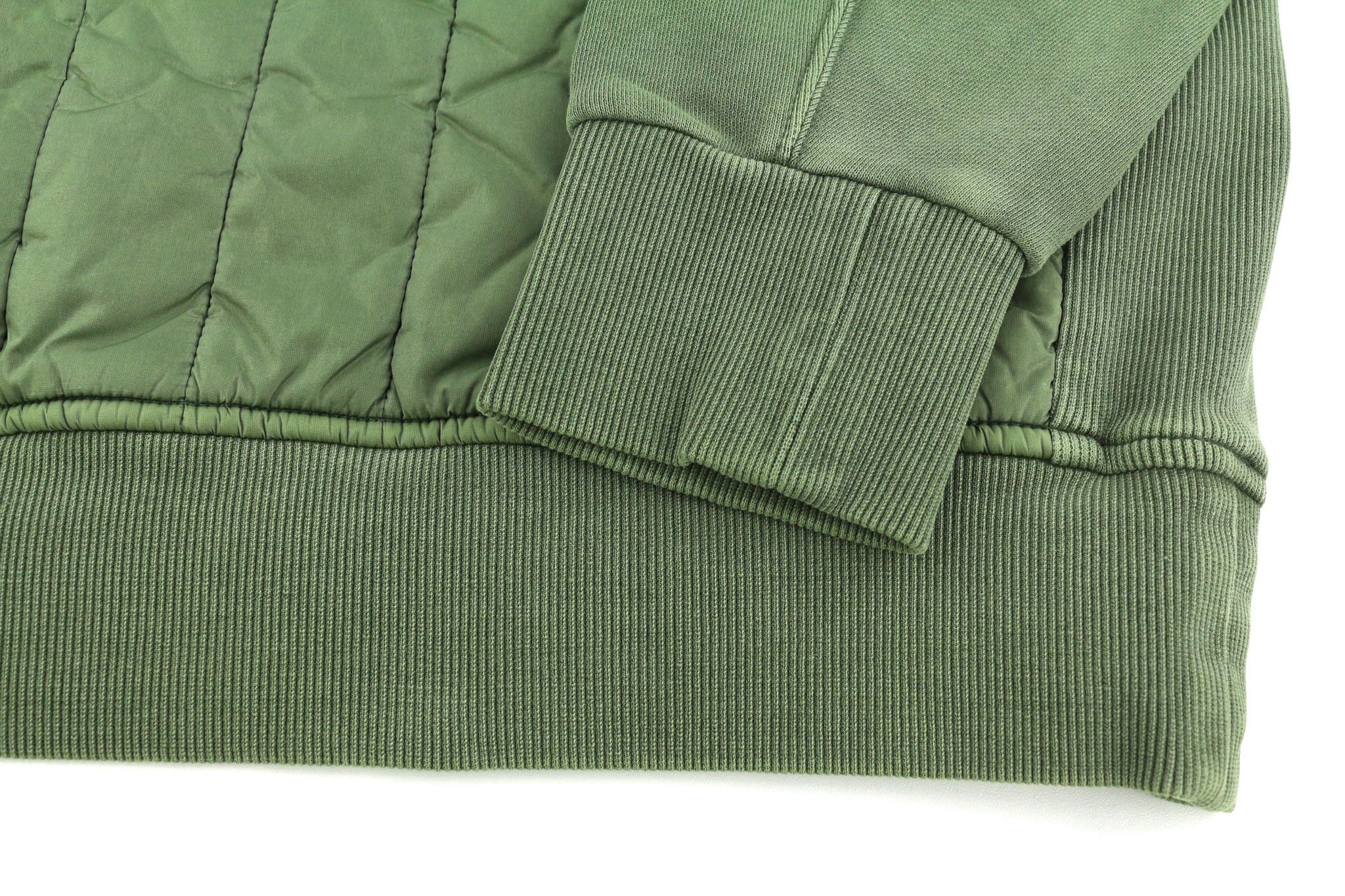 Diesel S-HOLTY L Green Quilted Crew Logo Sweatshirt 40122 Size US L / EU 52-54 / 3 - 5 Thumbnail