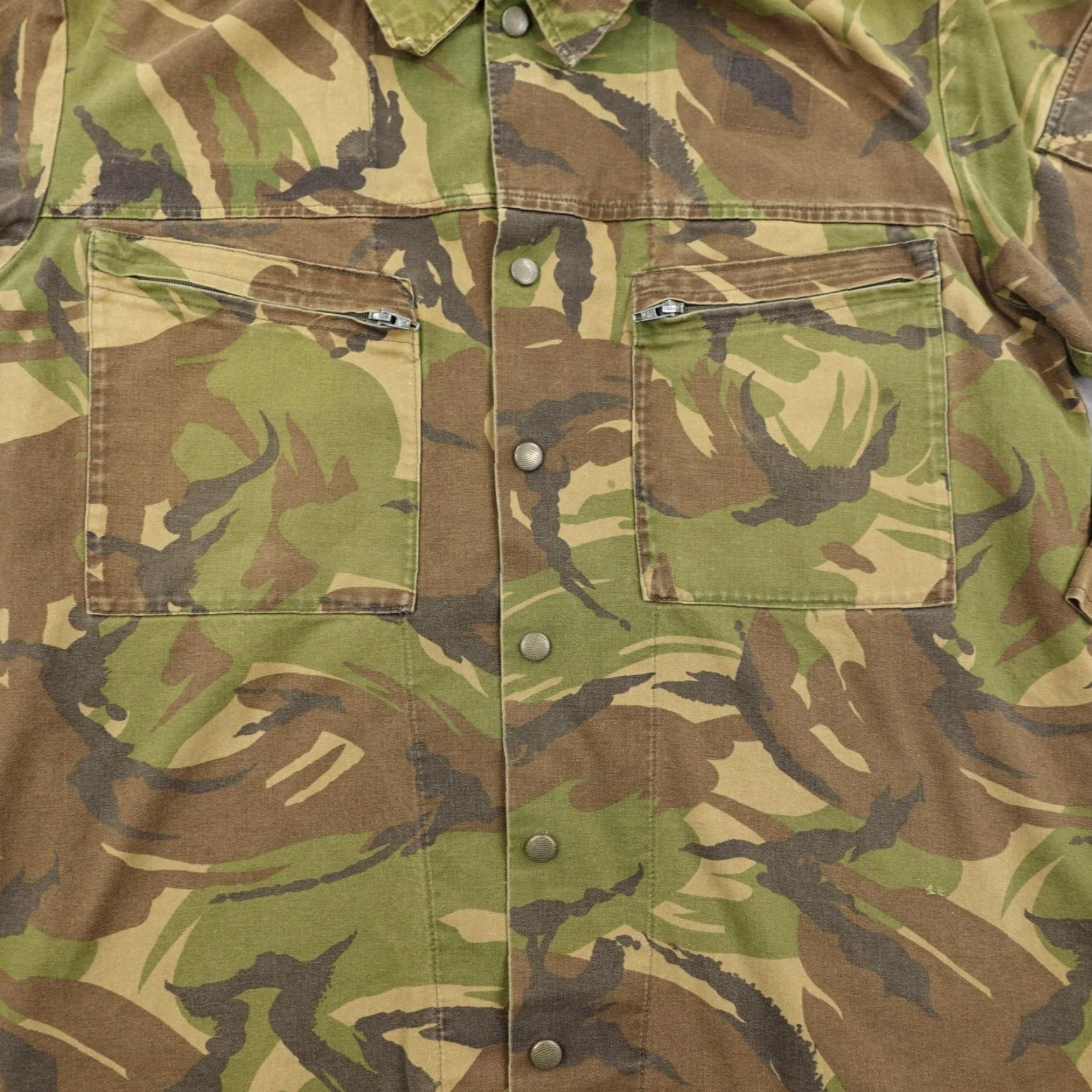 Vintage VINTAGE SEYNTEX Dutch Military Jacket Mens XL Camouflage Coat Snap Up Size US XL / EU 56 / 4 - 3 Thumbnail