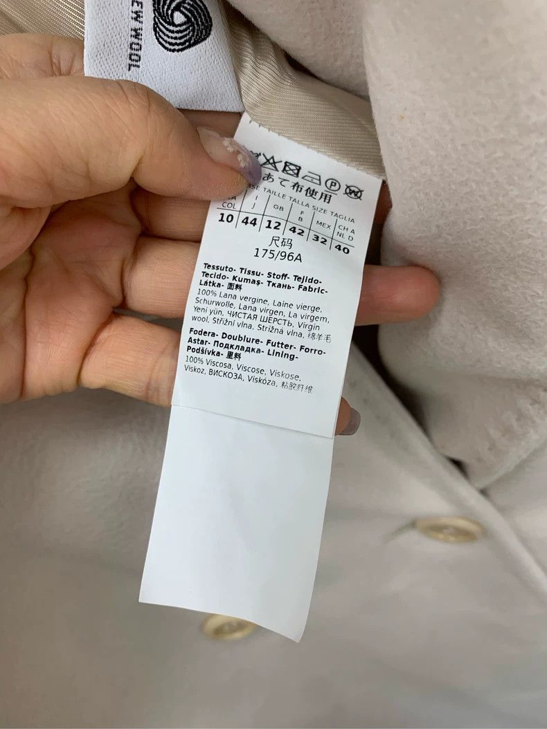 Max Mara Max Mara Solid mid-length, lapel, double-breasted, long-sl Size L / US 10 / IT 46 - 4 Thumbnail