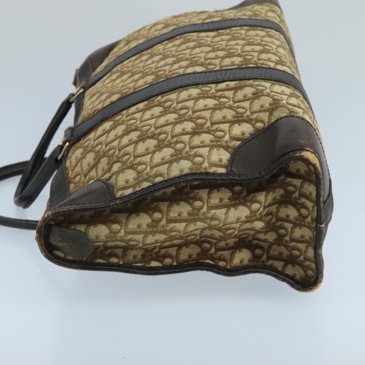 Dior DIOR Trotter Canvas Boston Bag Brown Size ONE SIZE - 5 Thumbnail