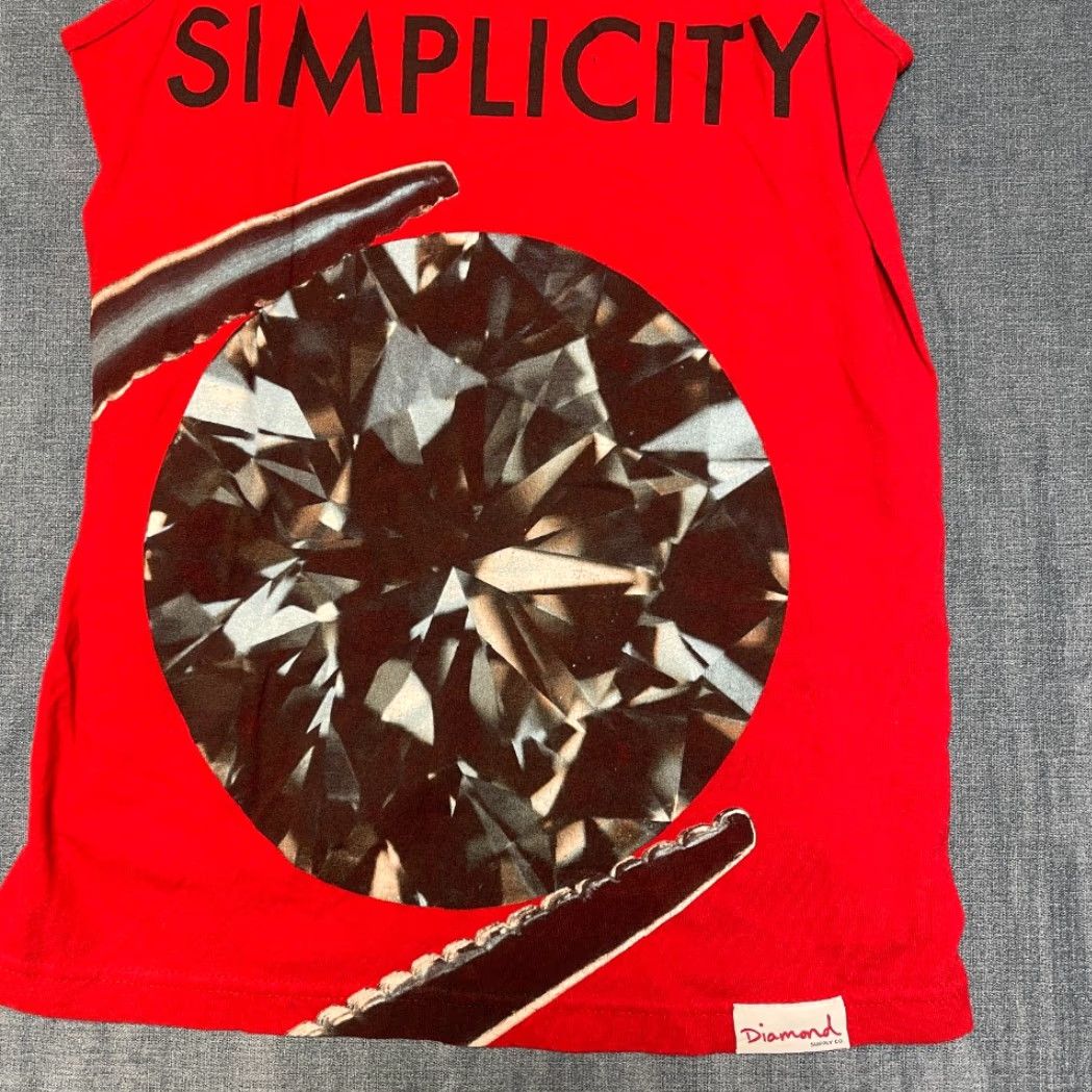 Diamond Supply Co. Diamond Supply Co. Simplicity Tank Mens Small Red Cotton Graphic Performance Size US S / EU 44-46 / 1 - 4 Thumbnail