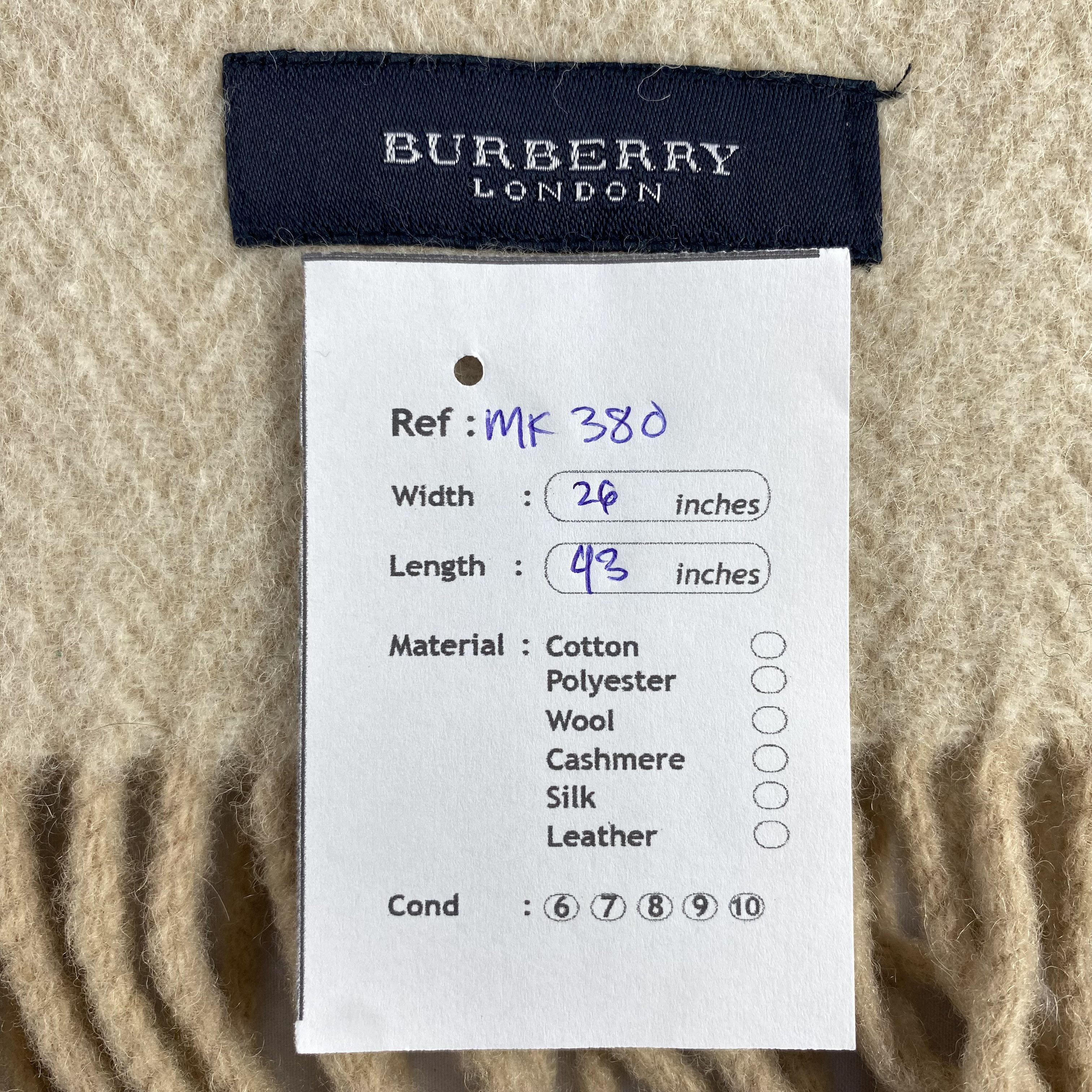 Burberry Burberry Scarf Neck Wrap Wool Muffler Size ONE SIZE - 8 Thumbnail