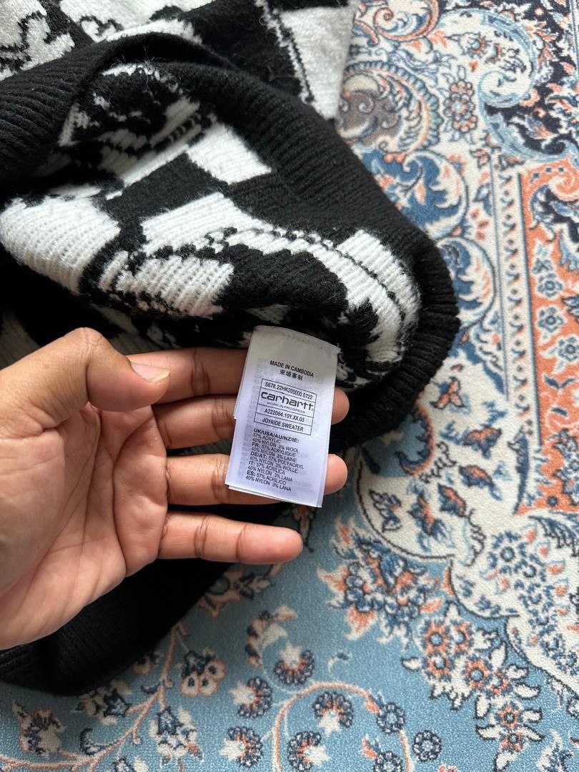 Carhartt × Carhartt Wip CARHARTT JOYRIDES SWEATER WOOL KNIT Size US XL / EU 56 / 4 - 6 Thumbnail